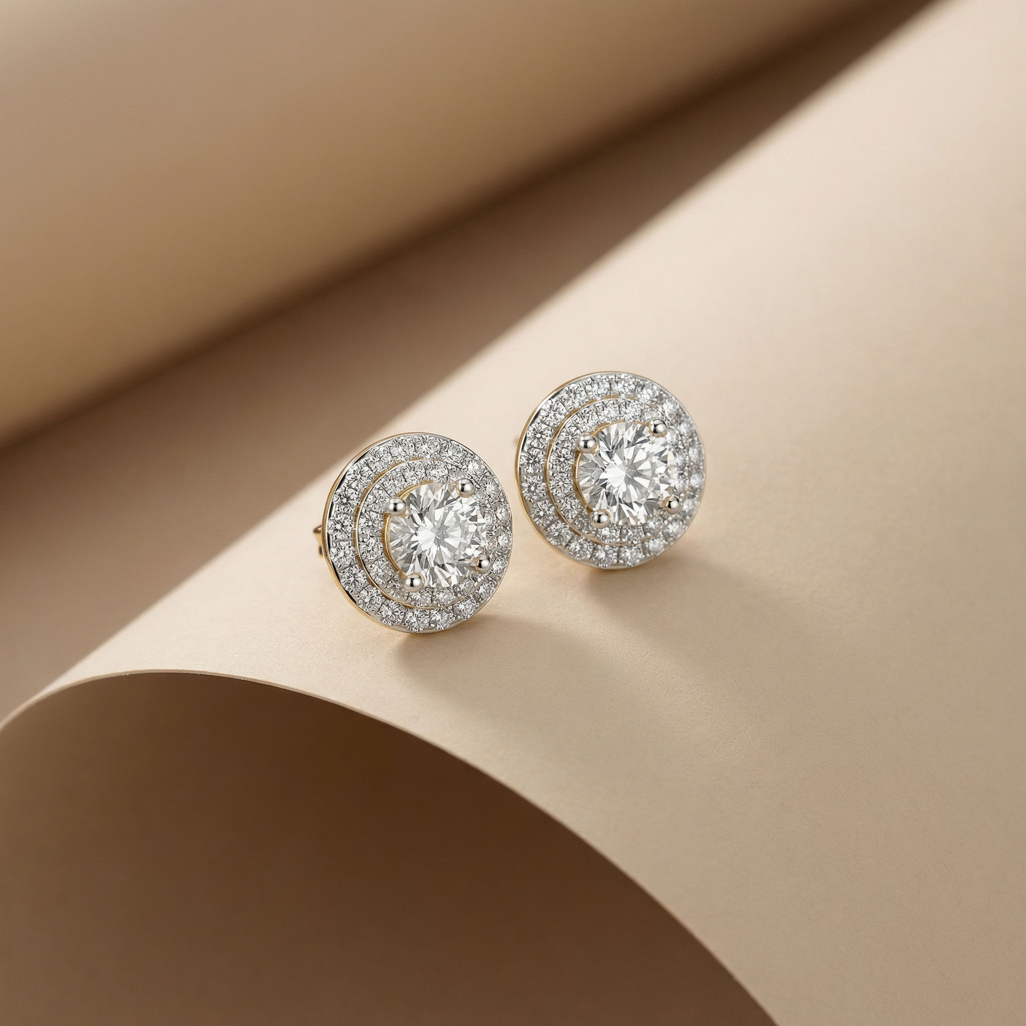 Crown Of Dual Radiance Stud Earrings 2