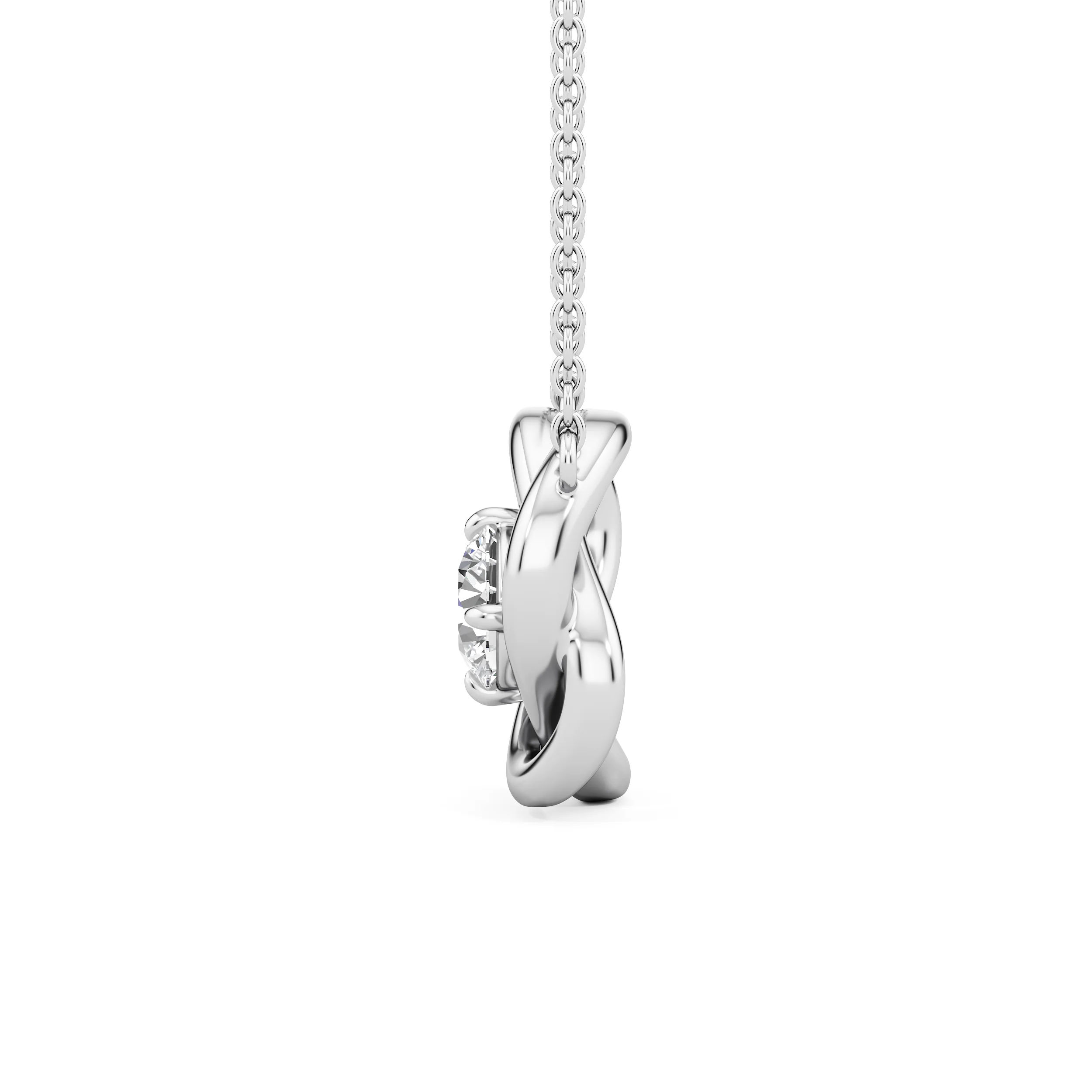 Infinity Knot Diamond Necklet 6