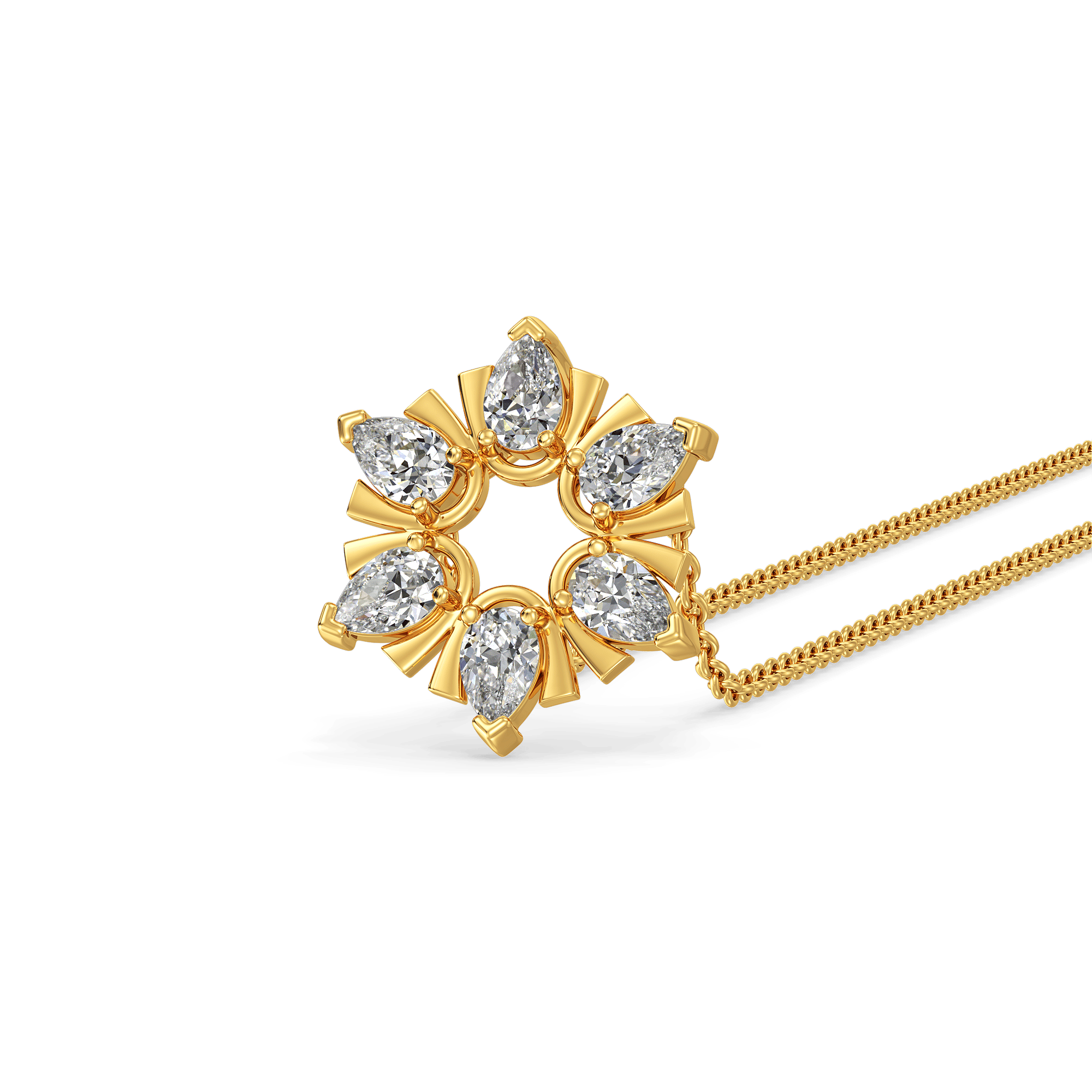Sapphire Blossom Matrix Pendant 0