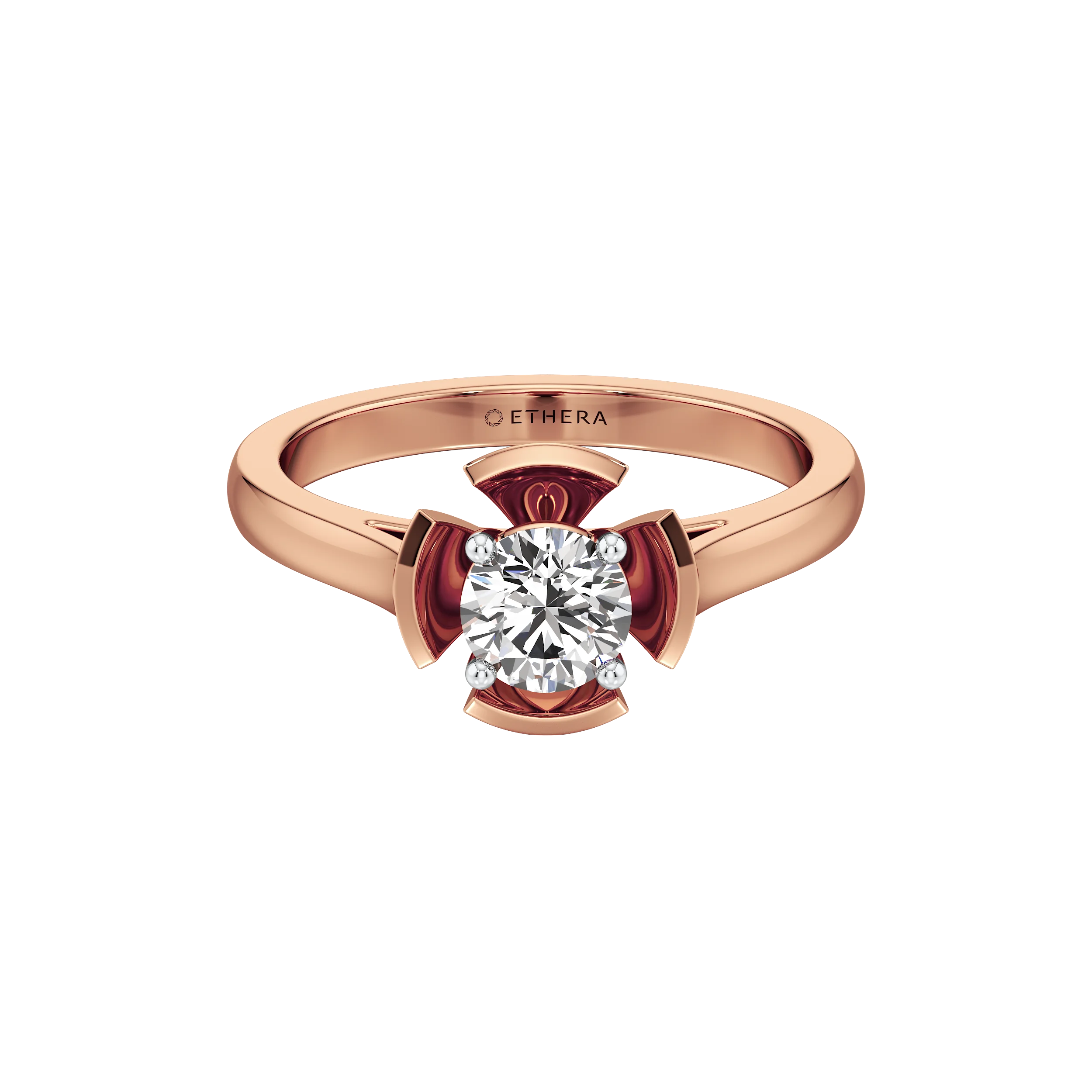 Petal Solitare Ring 12