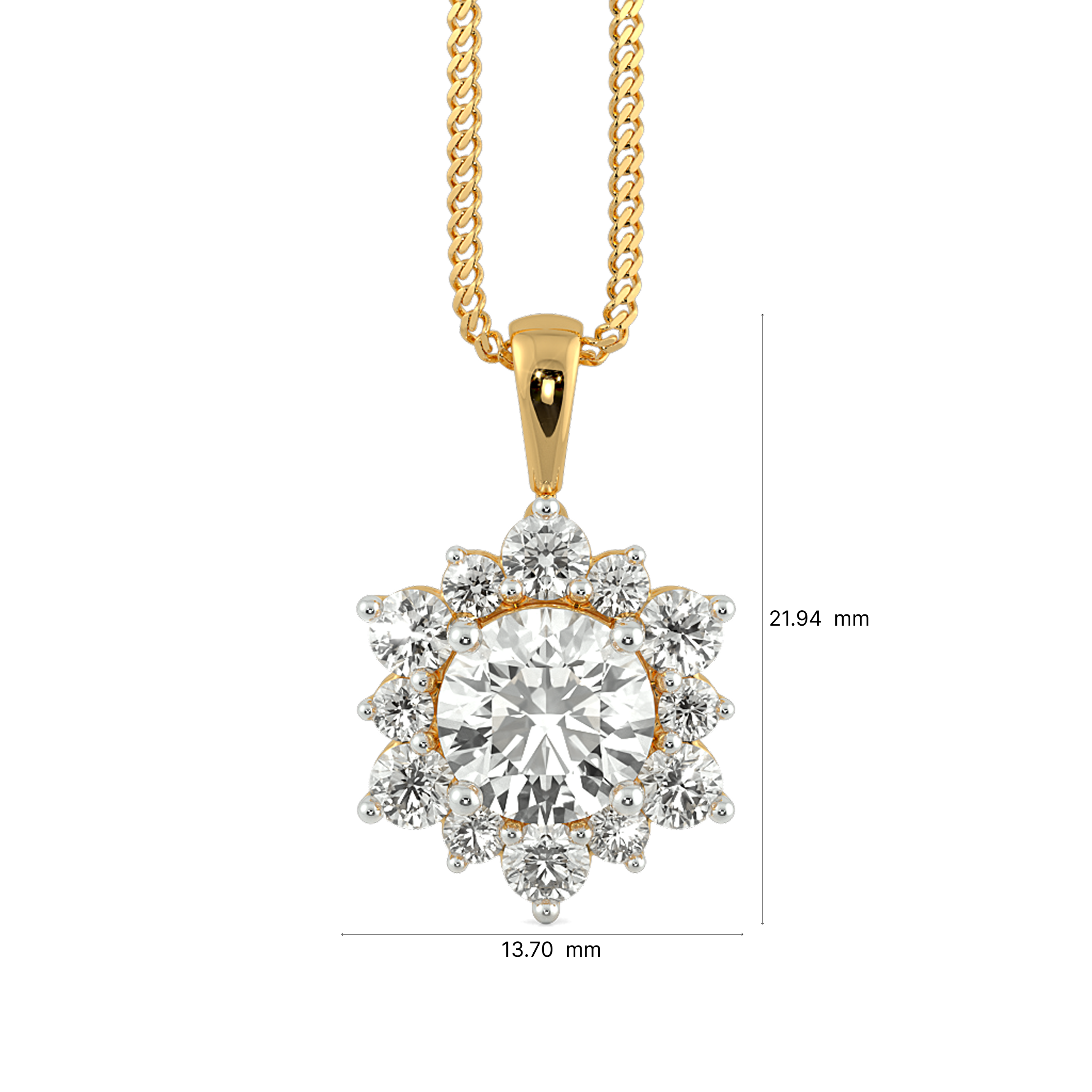 Queen's Treasures Halo Pendant 2