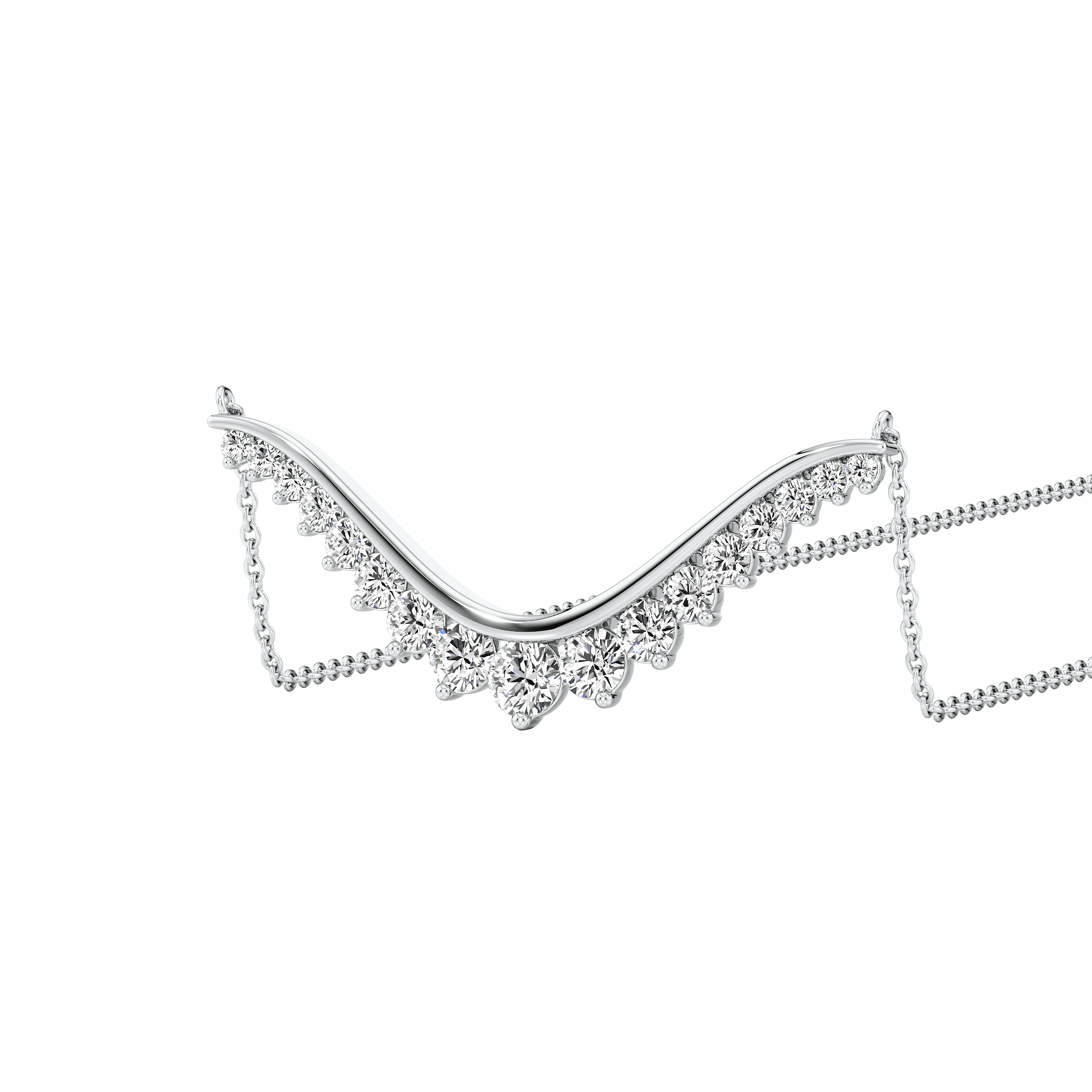 Elaria Cascade Diamond Necklace 3