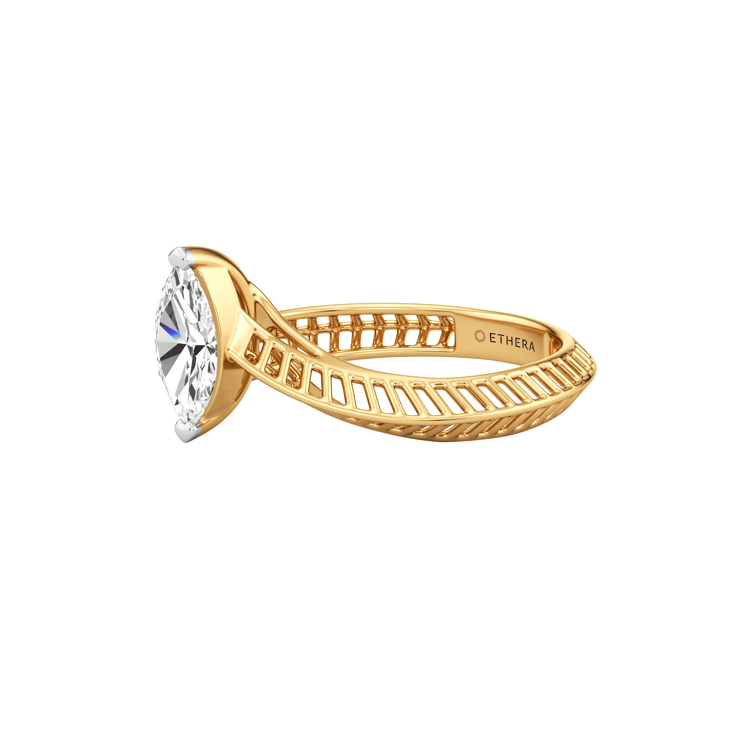 Marquise Flow Diamond Ring 4
