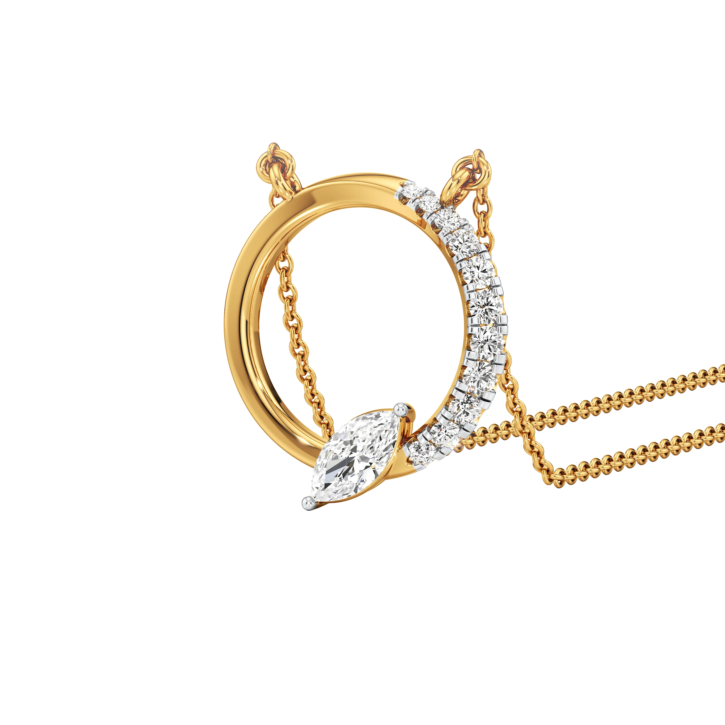 Eclipse Marquise Necklet 0