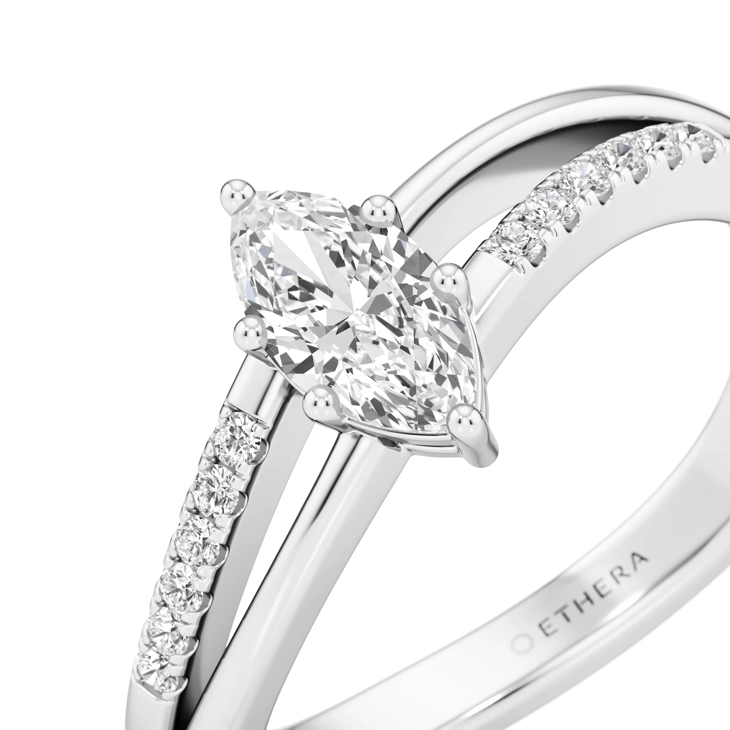 Crossline Marquise Ring 7