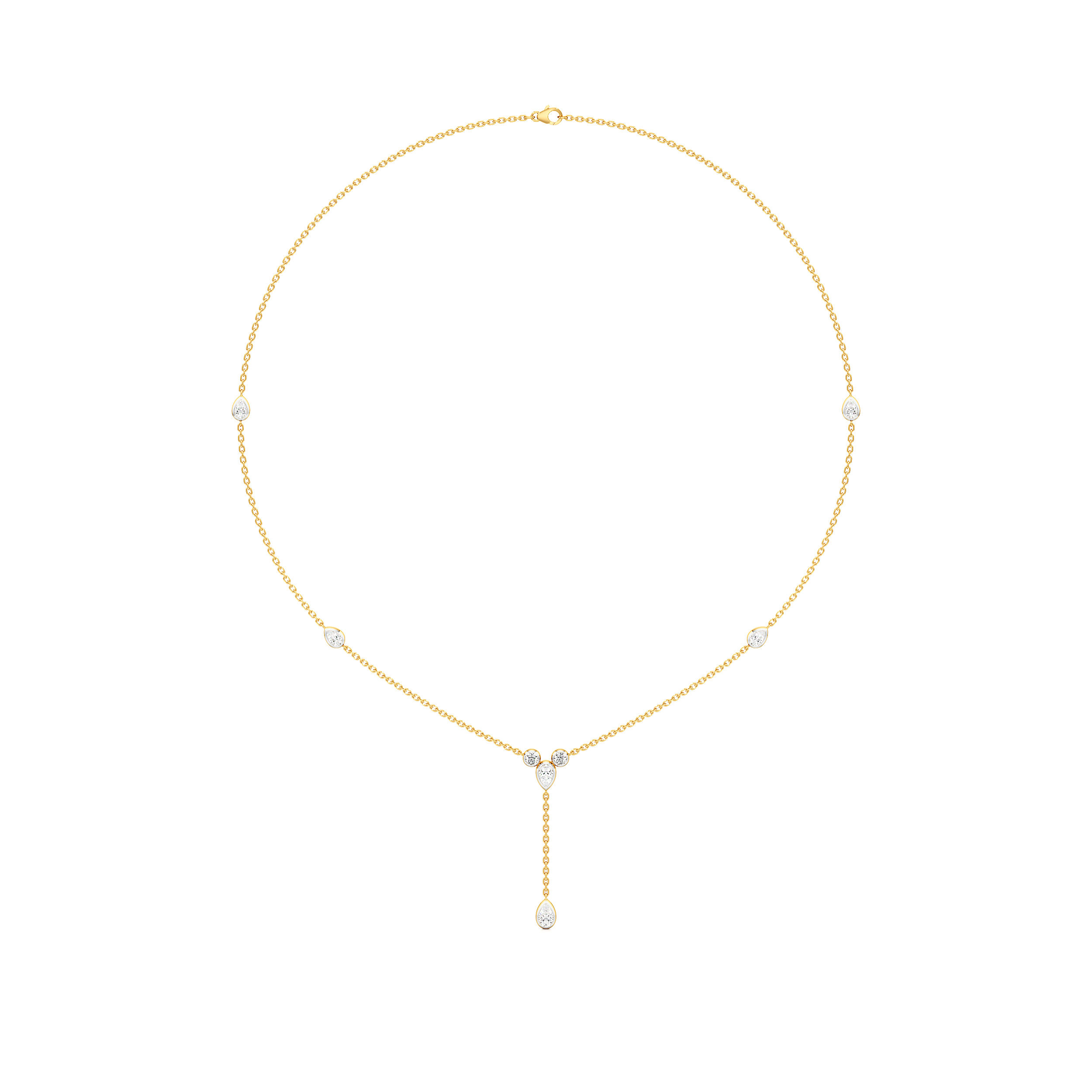 Droplet Lariat Necklace