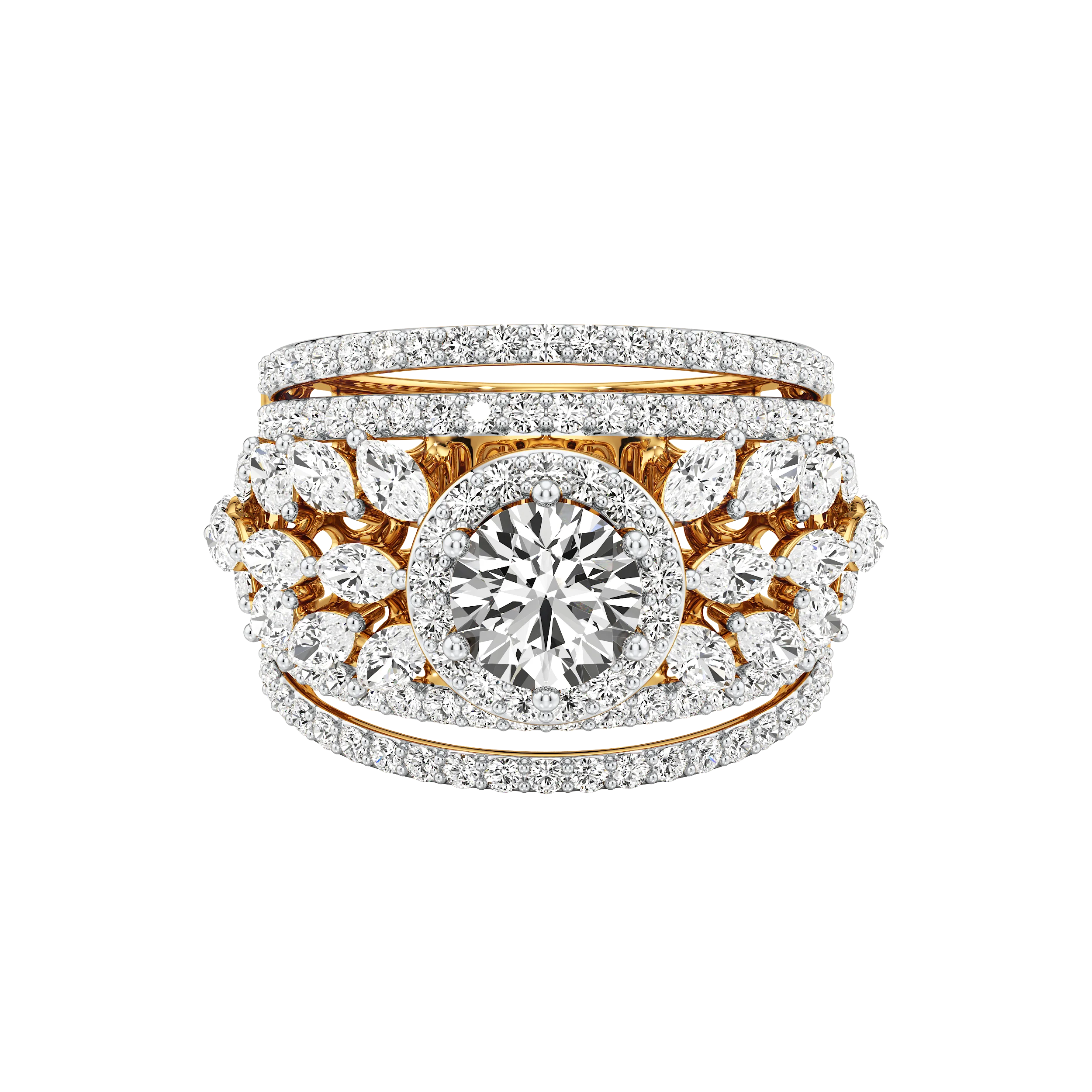 Majestic Radiance Cocktail Ring 3