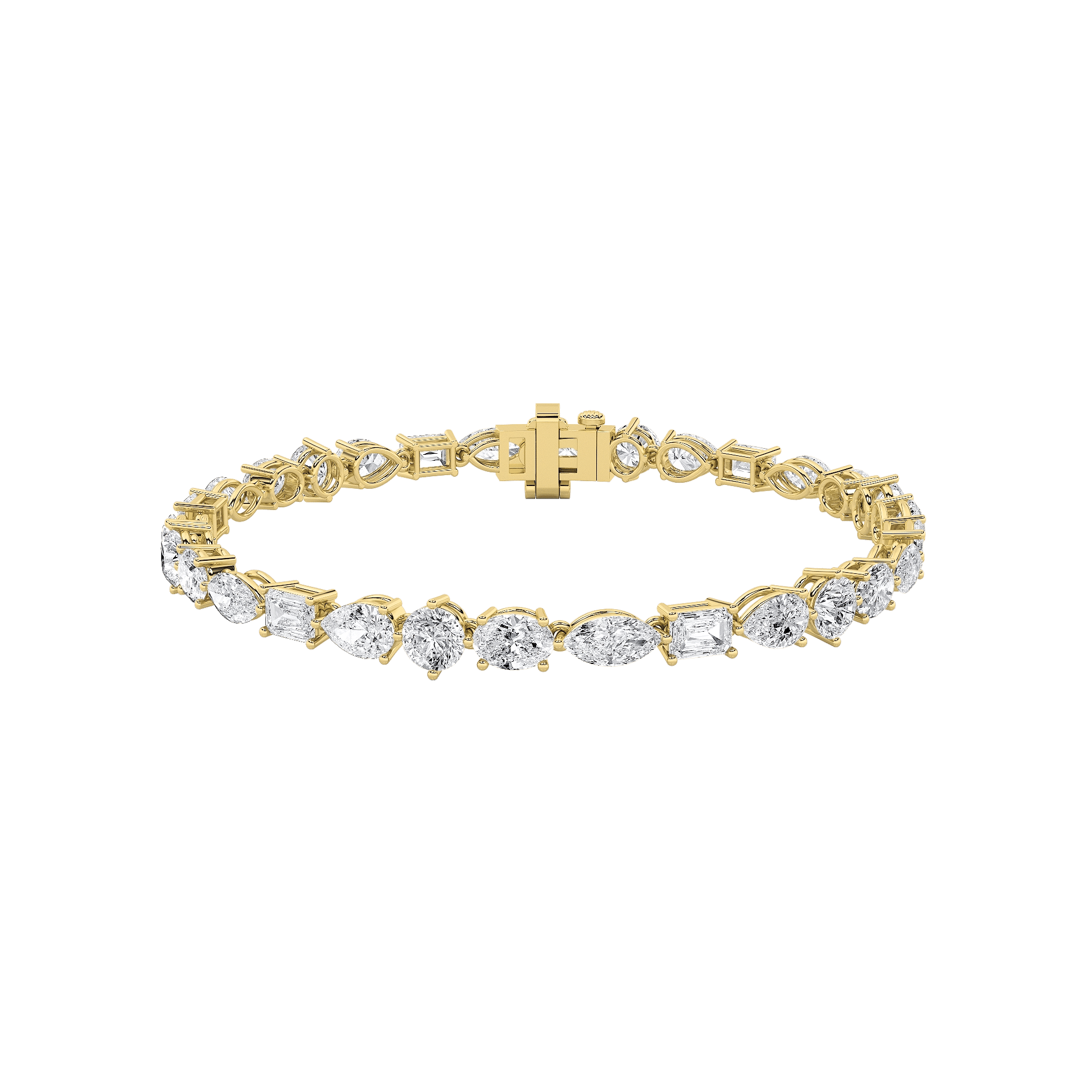 Radiant Spectrum Tennis Lab Grown Diamond Bracelet