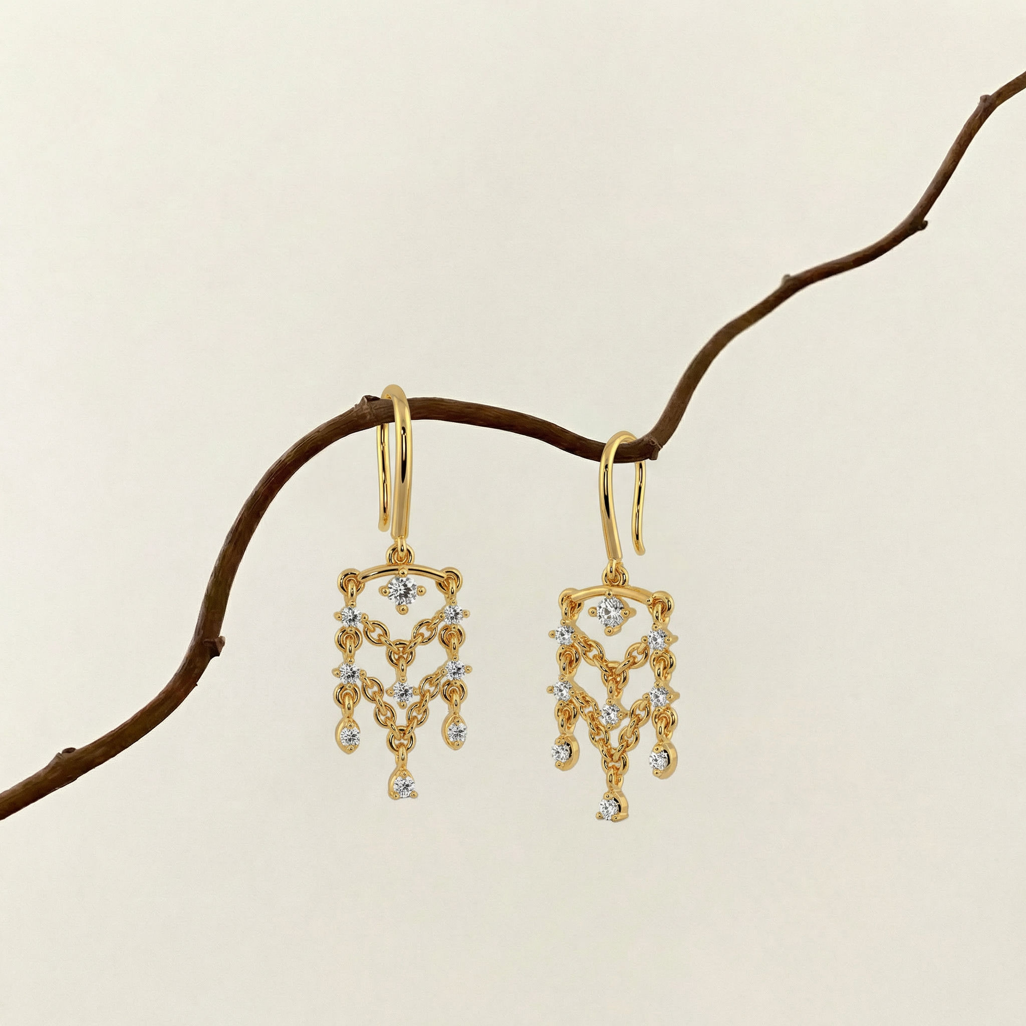Aurora Drape Earrings 2