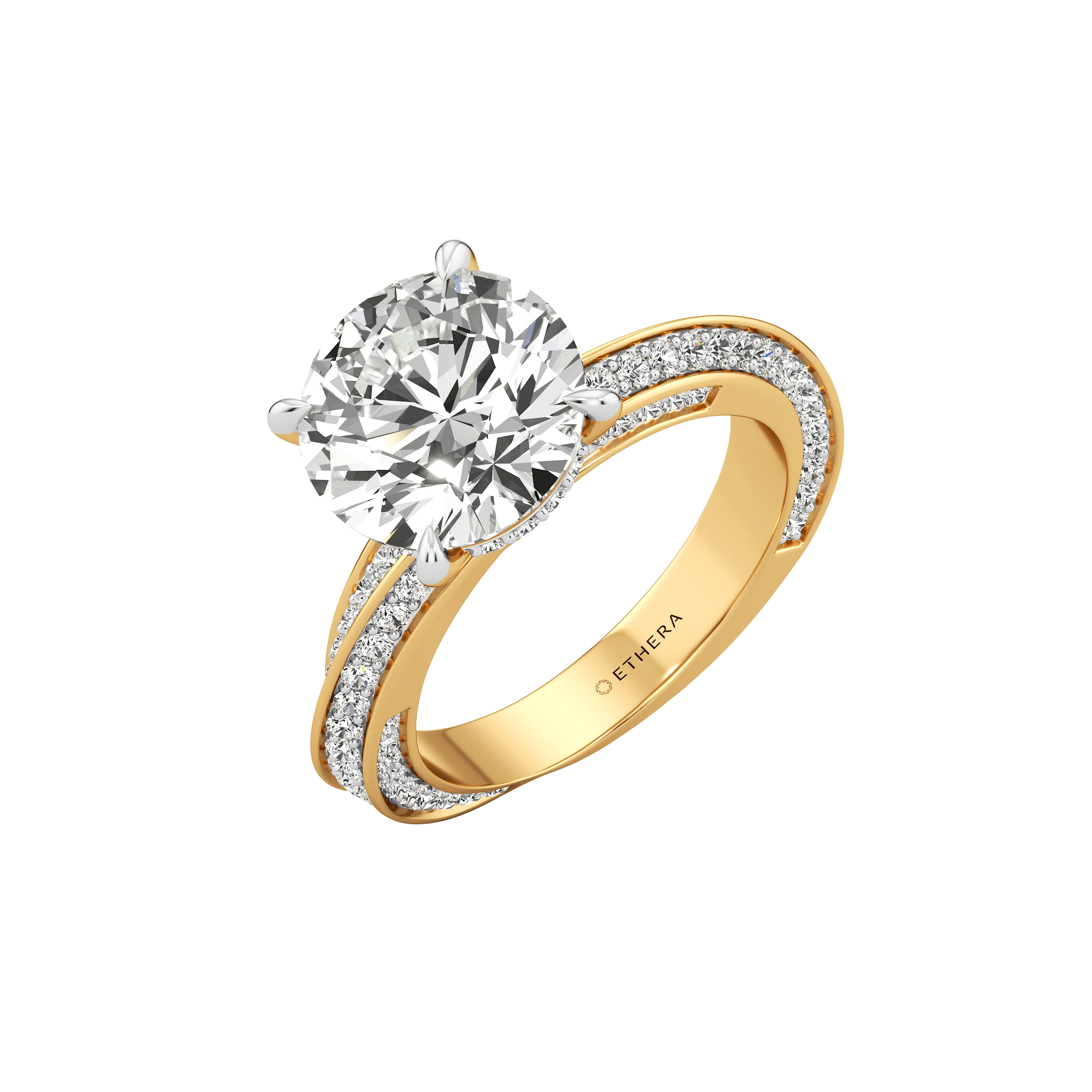 Round Crest Cocktail Ring