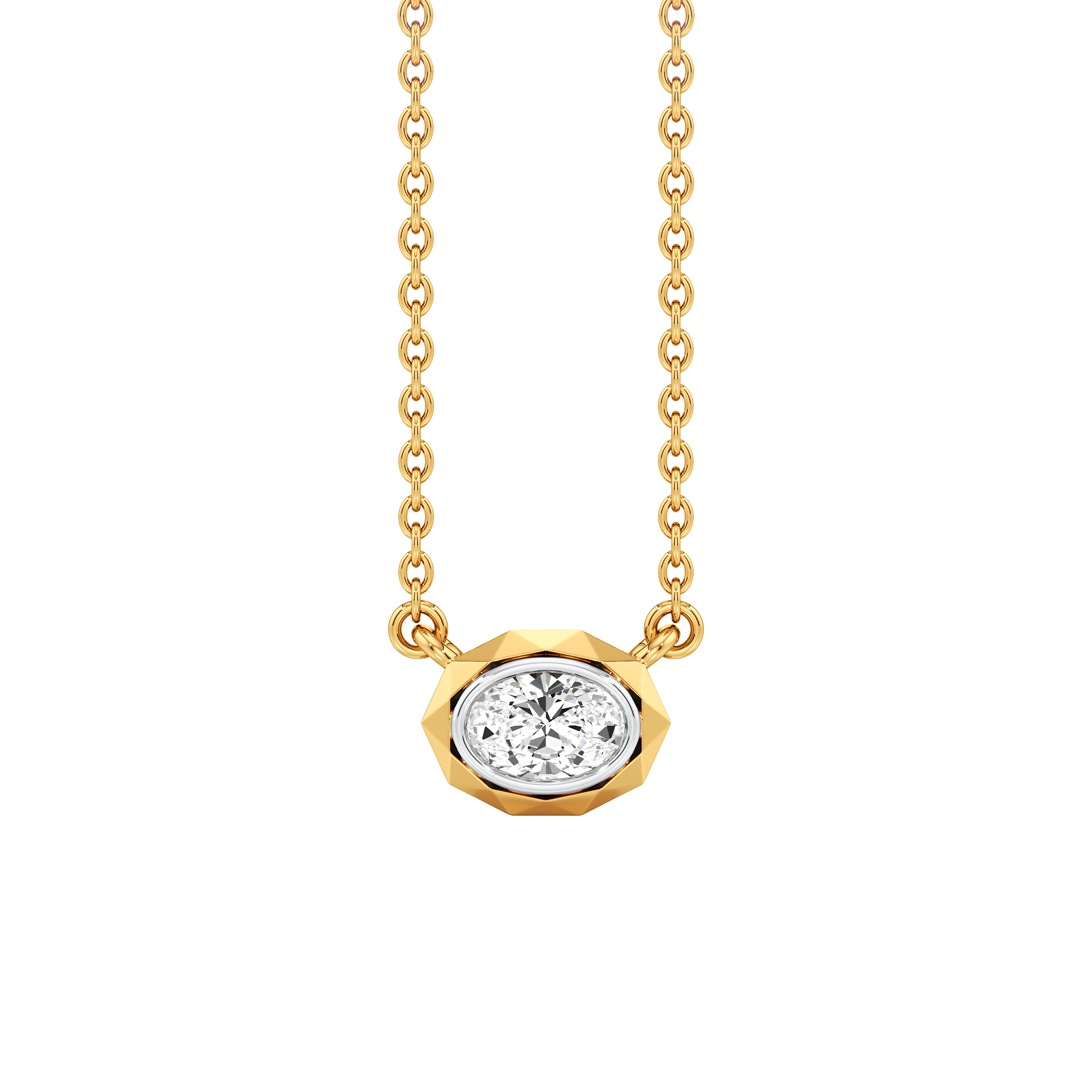 The Elara Oval Necklet hover