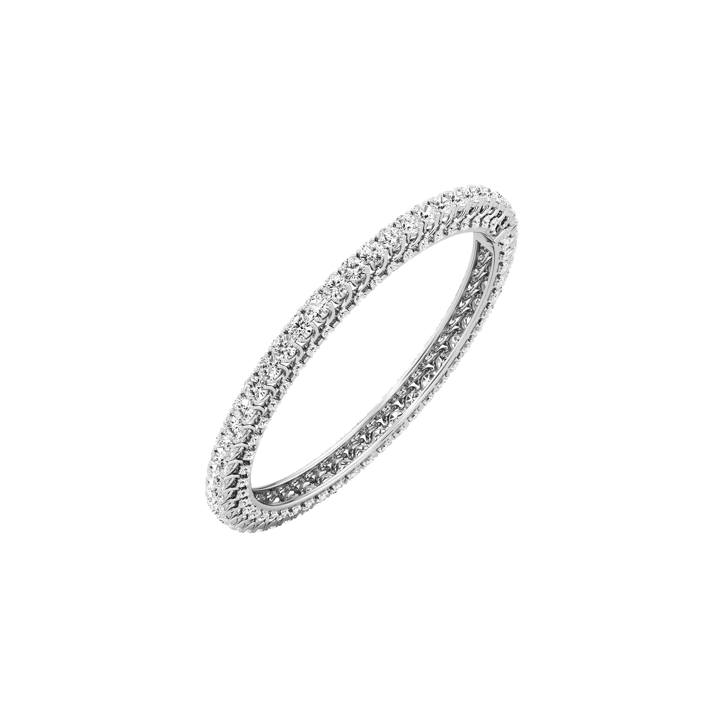 Luminia Line Diamond Bangle 5