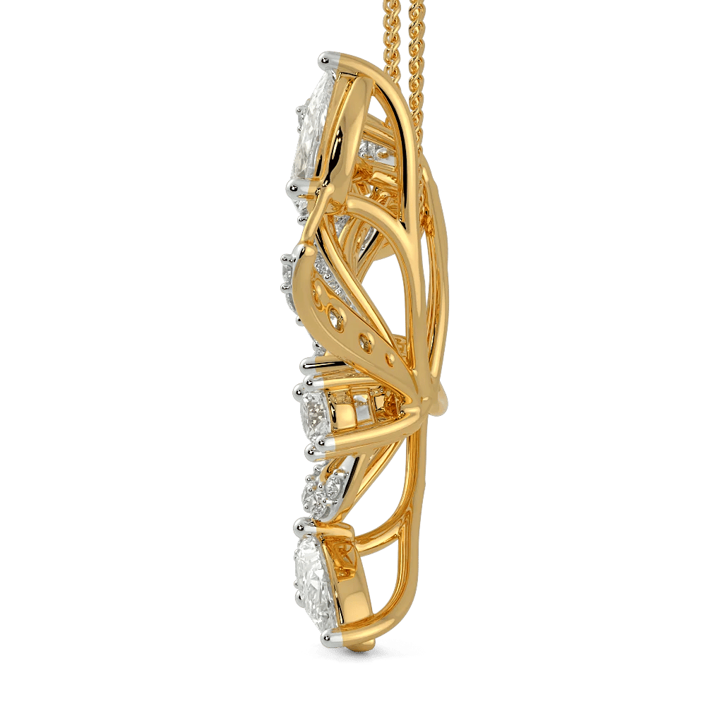 Ode in Gold Statement Pendant 3