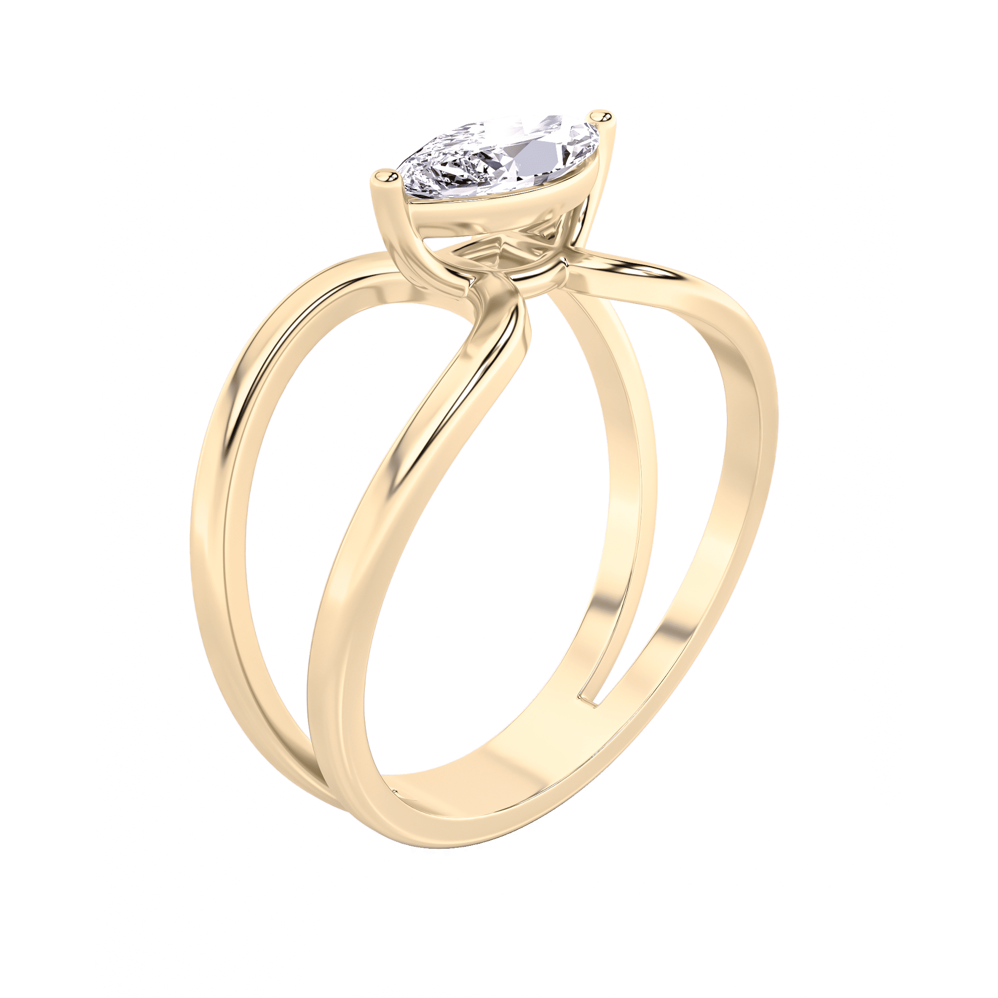 The Orbit Marquise Ring