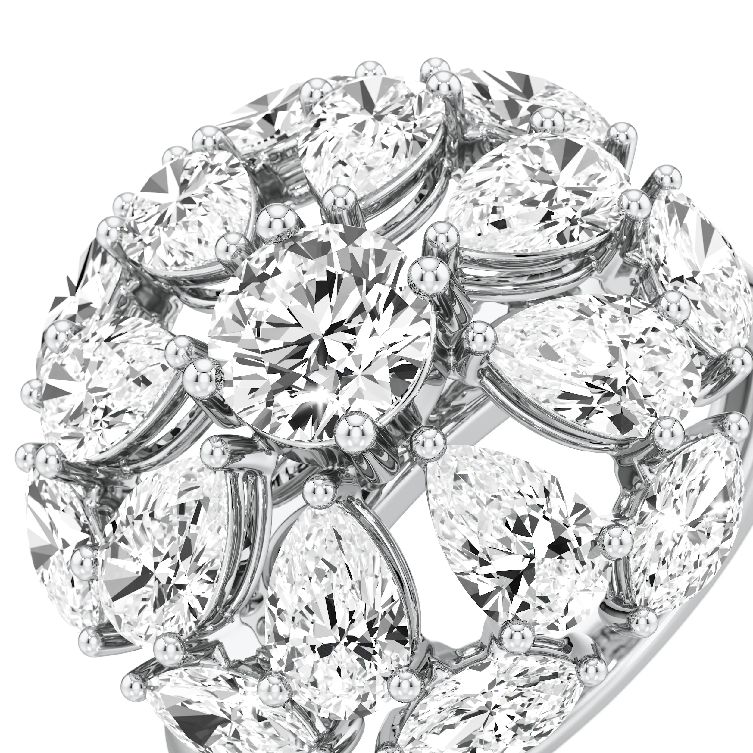 Marquise Bloom Cocktail Ring 6