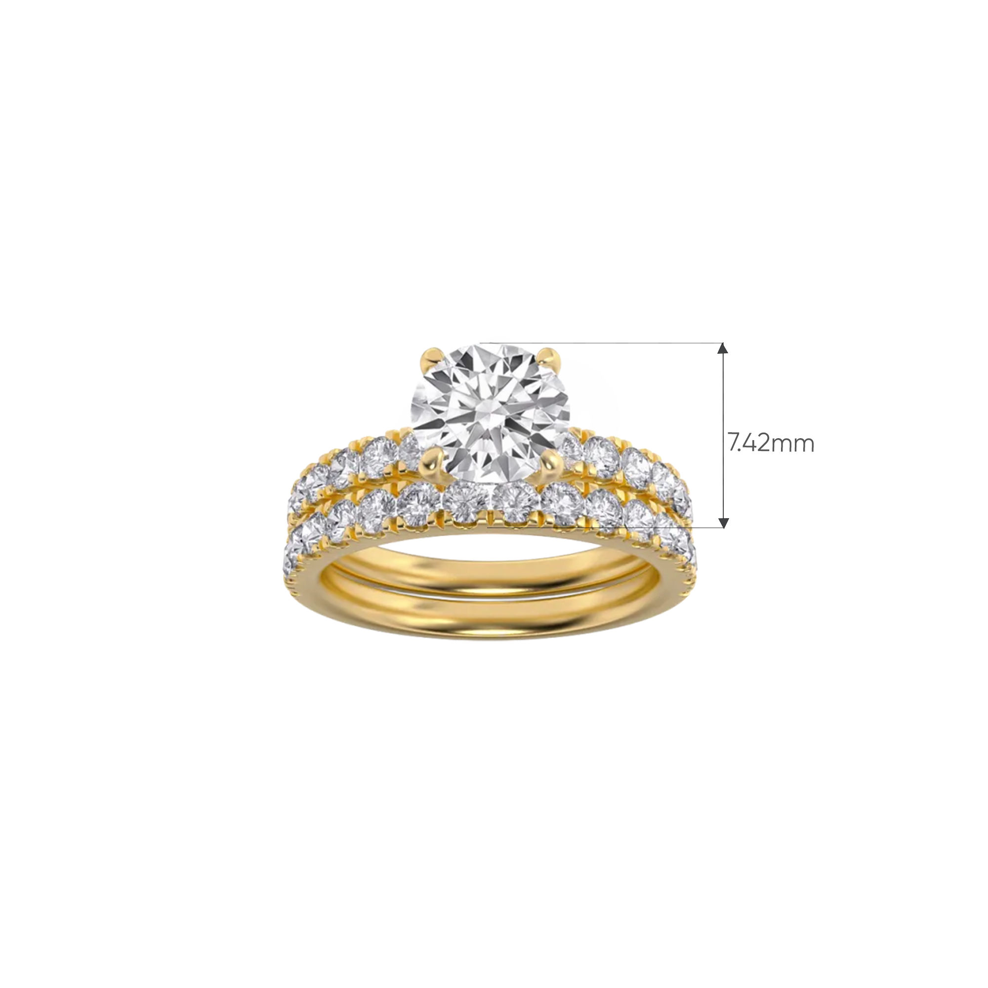 Radiance Duo Ring Set - Comfort Fit 4