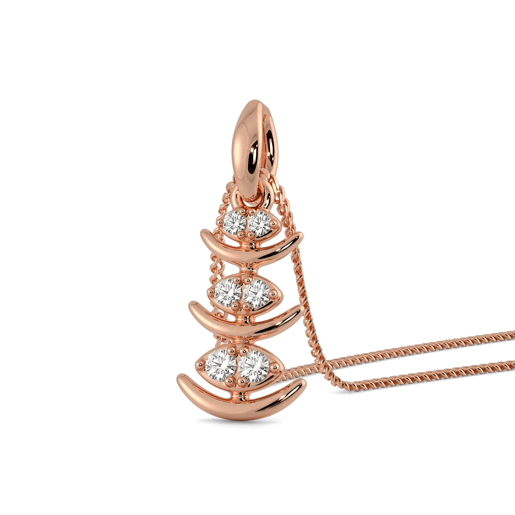 Crescent Cascade Pendant And Earrings 5