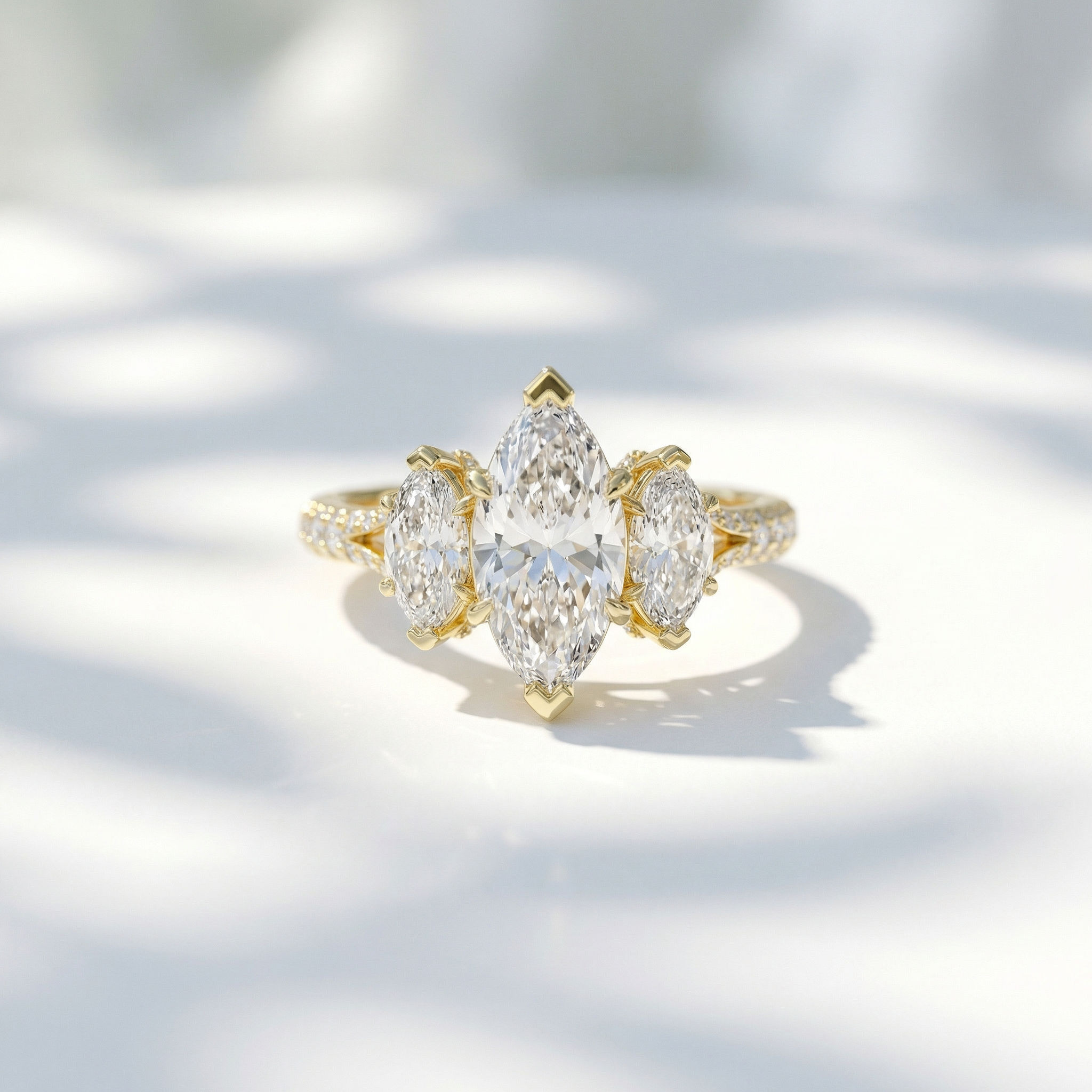 Trinity Of Sparkle 5 Stone Ring 2