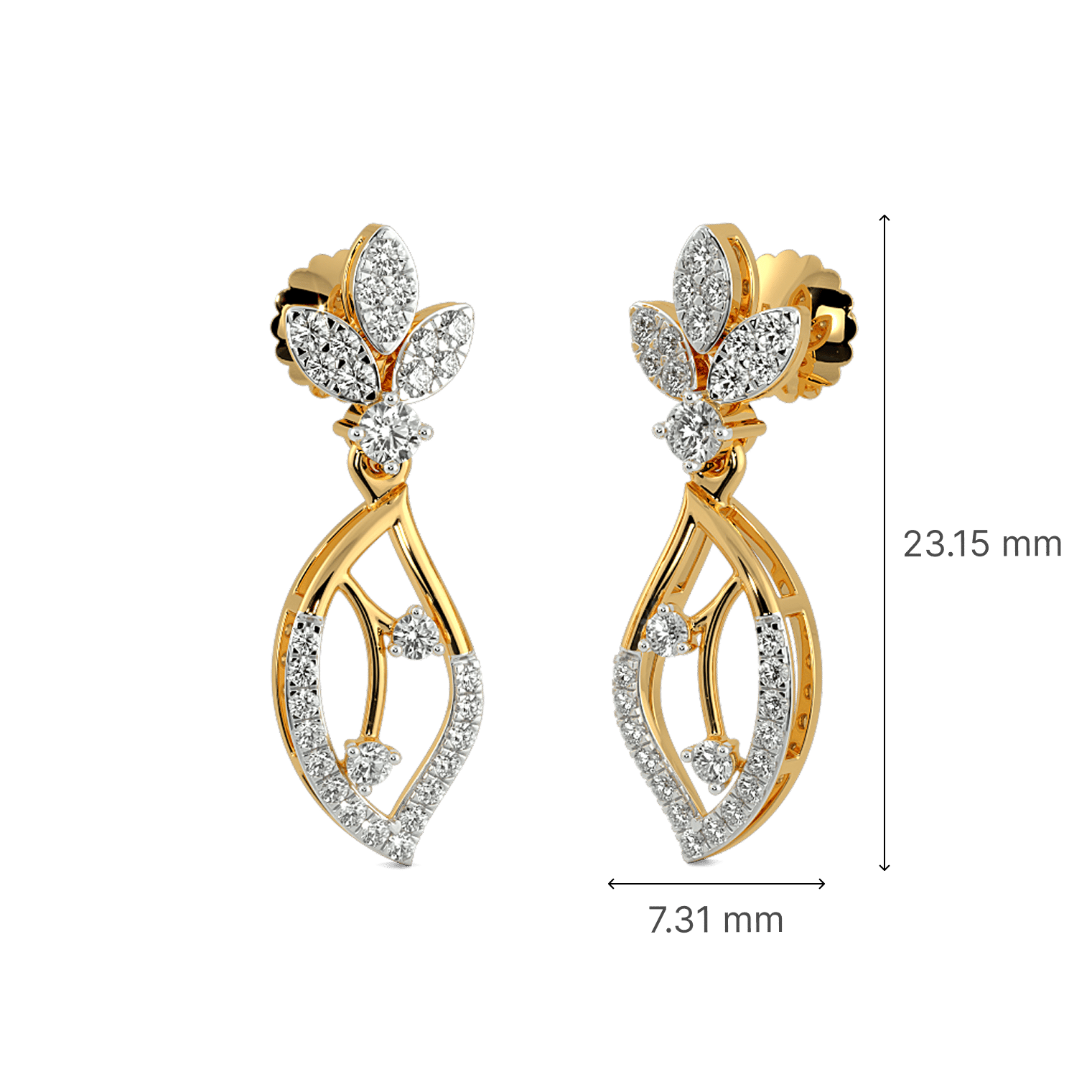 Garden Paisley Drop Earrings 2