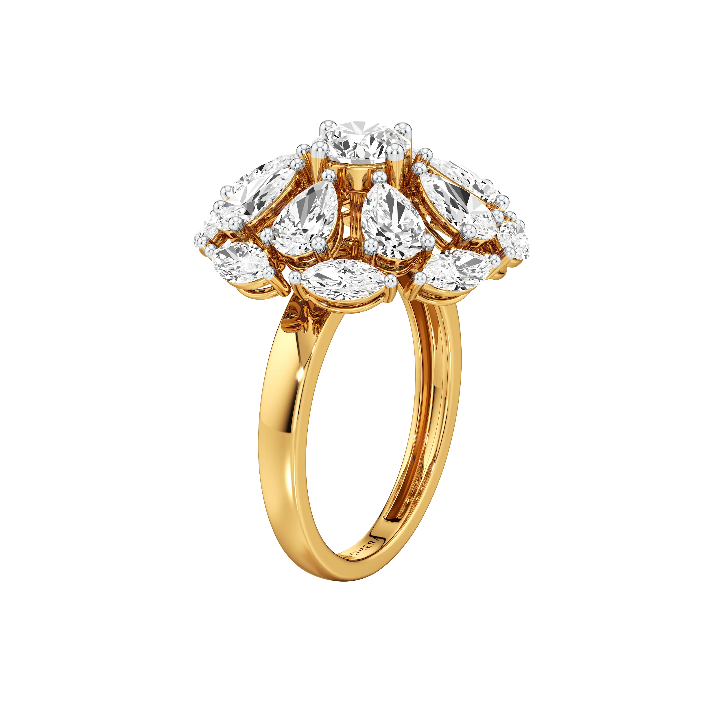Marquise Bloom Cocktail Ring 4