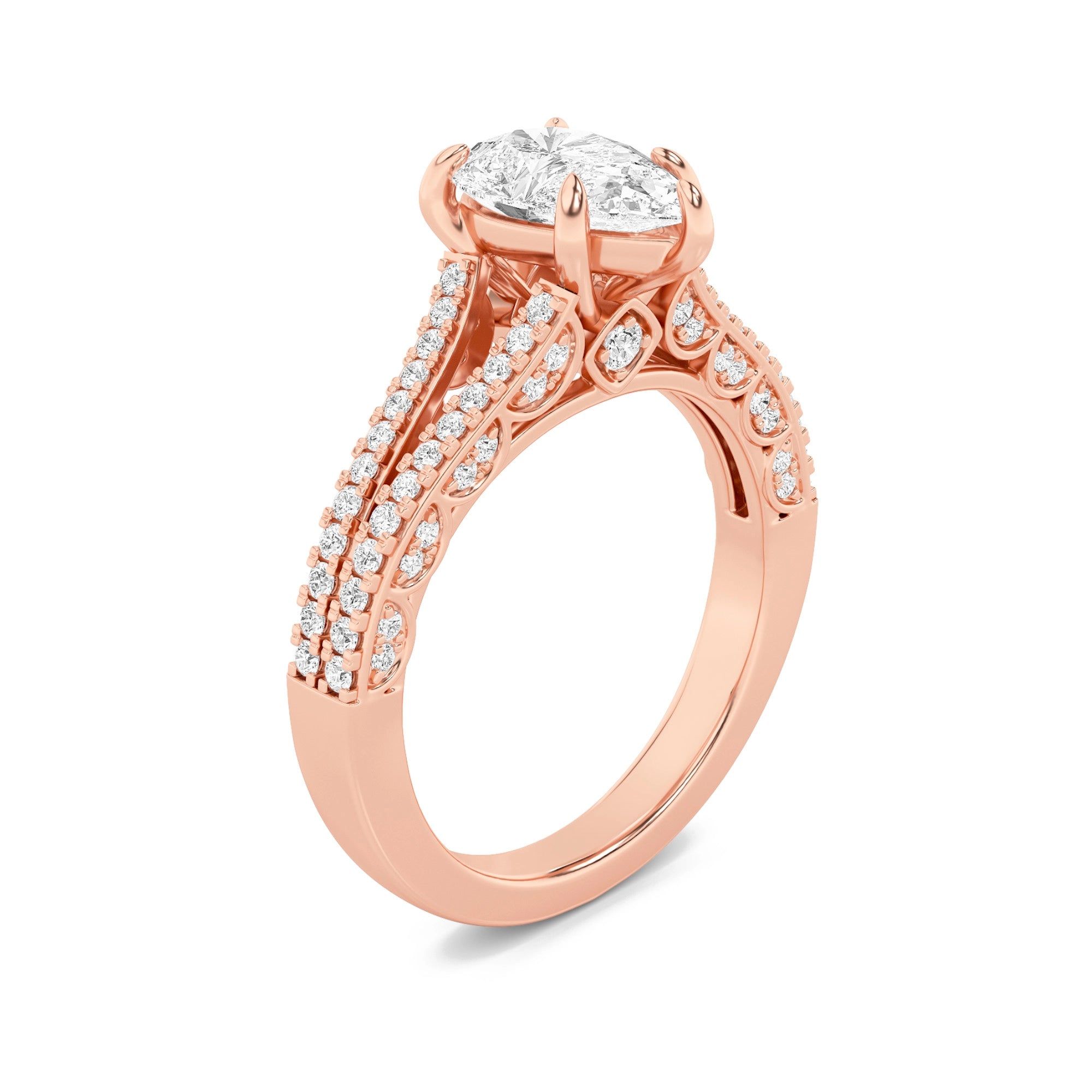 Luminous Pear Solitaire Ring 5