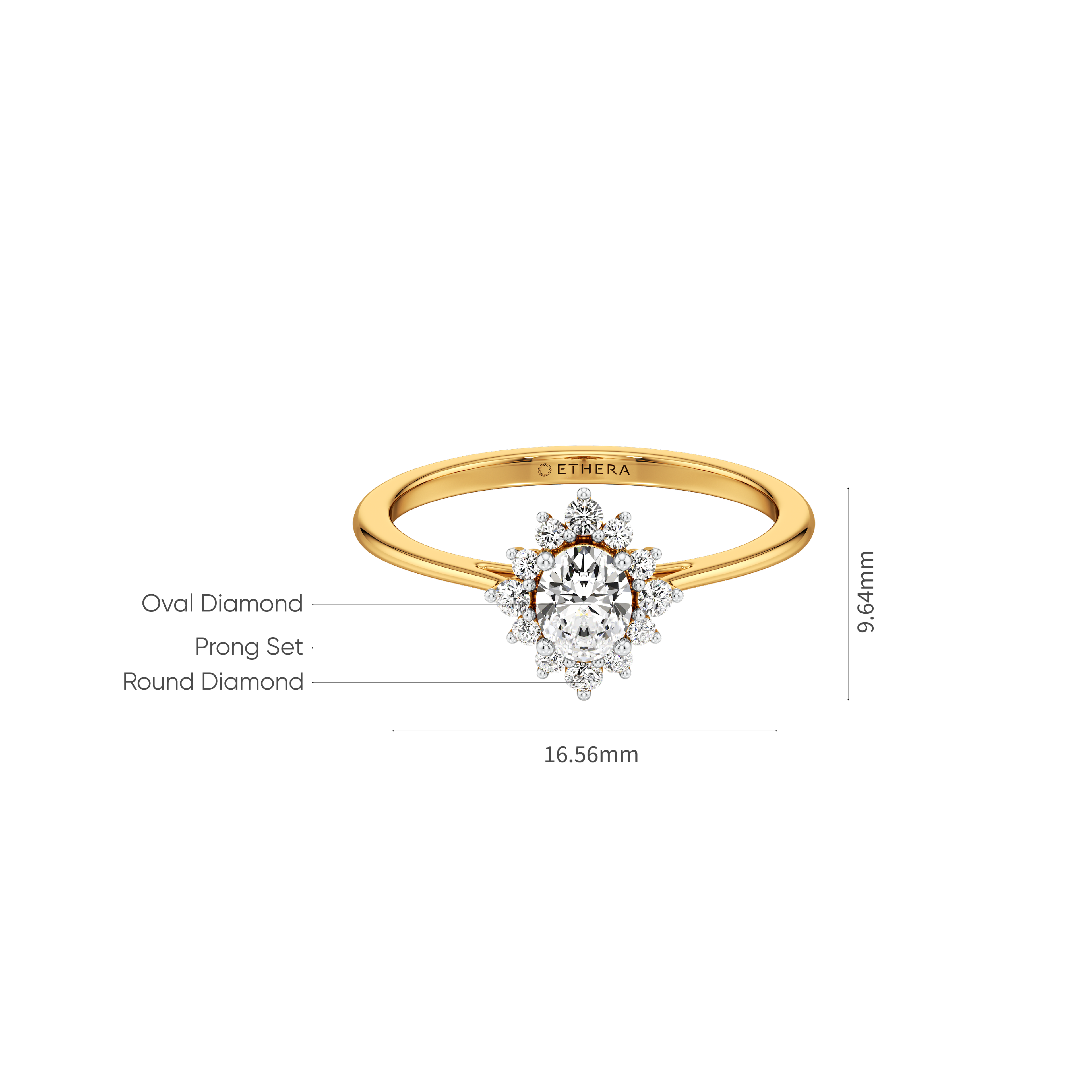 Snowdrop Halo Ring 6