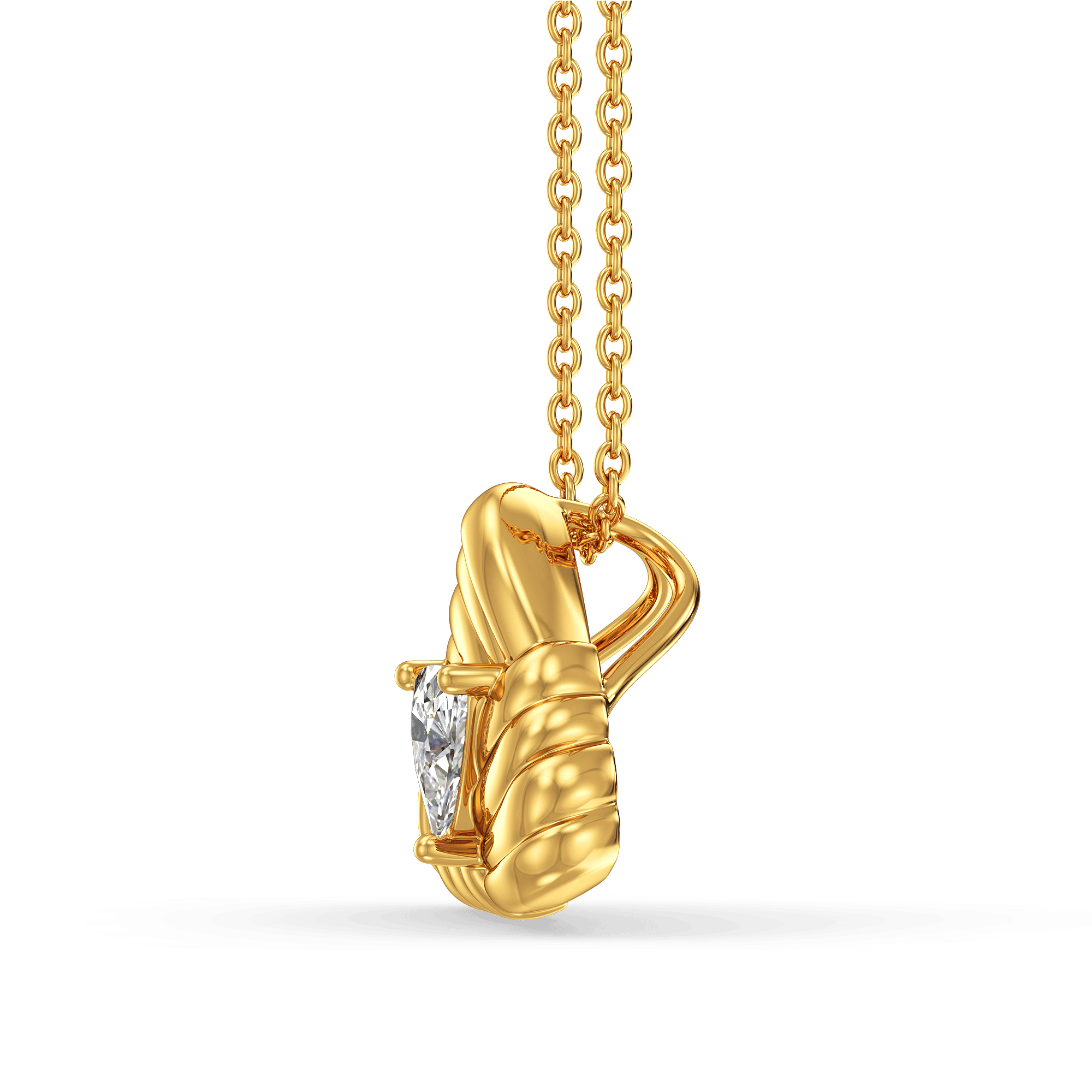 Facet and Gold Pendant 3