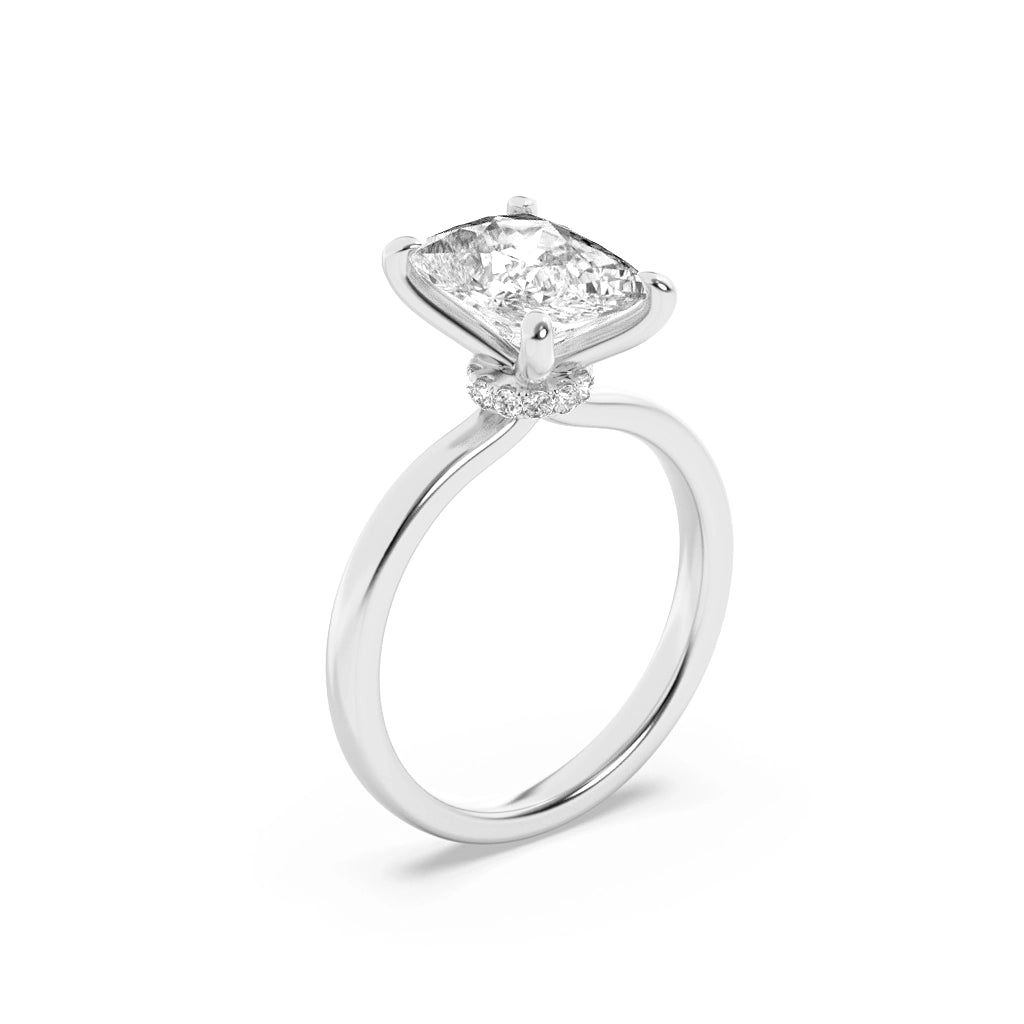 Golden Radiance Solitaire Ring 8