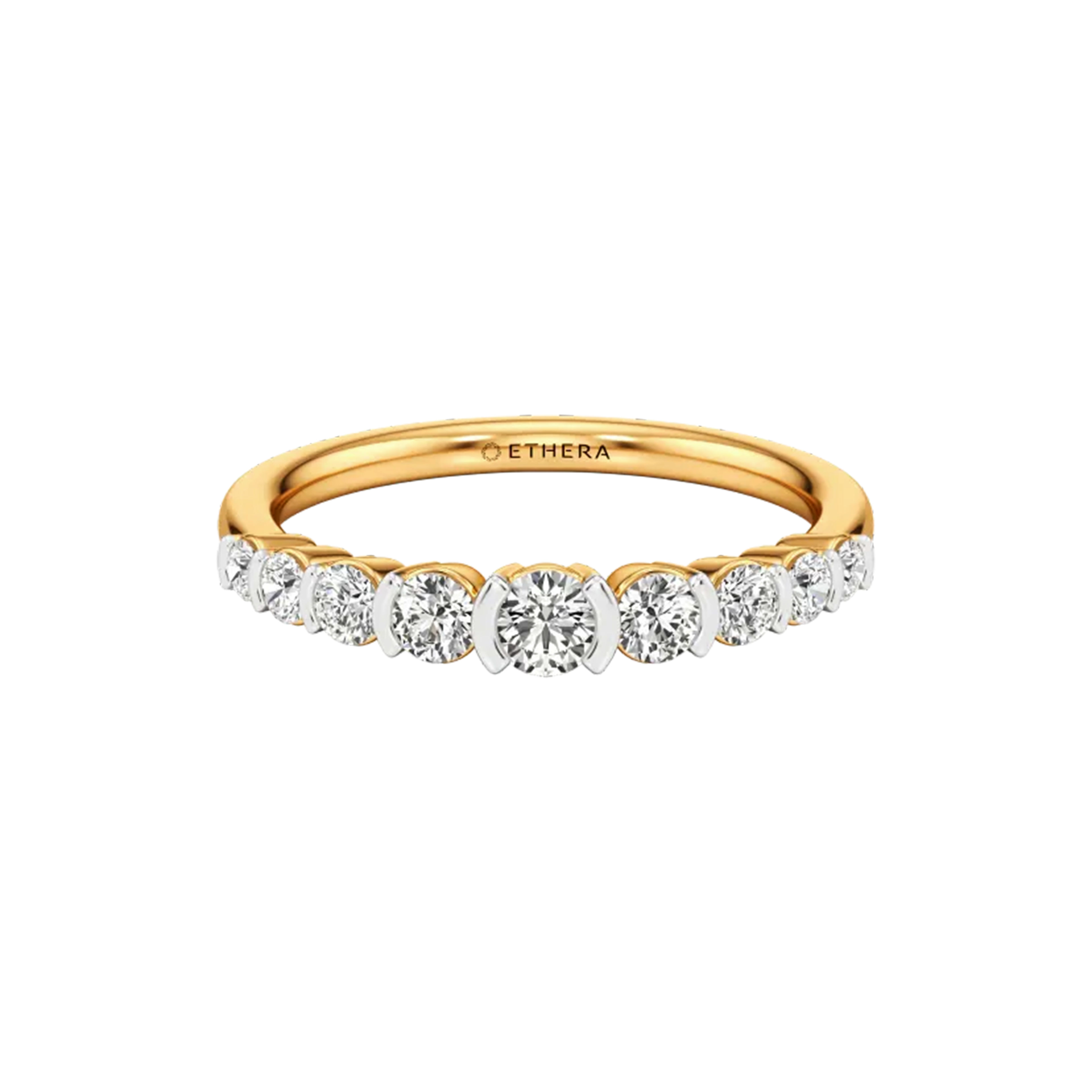 Classic Half-Eternity Diamond Band 4