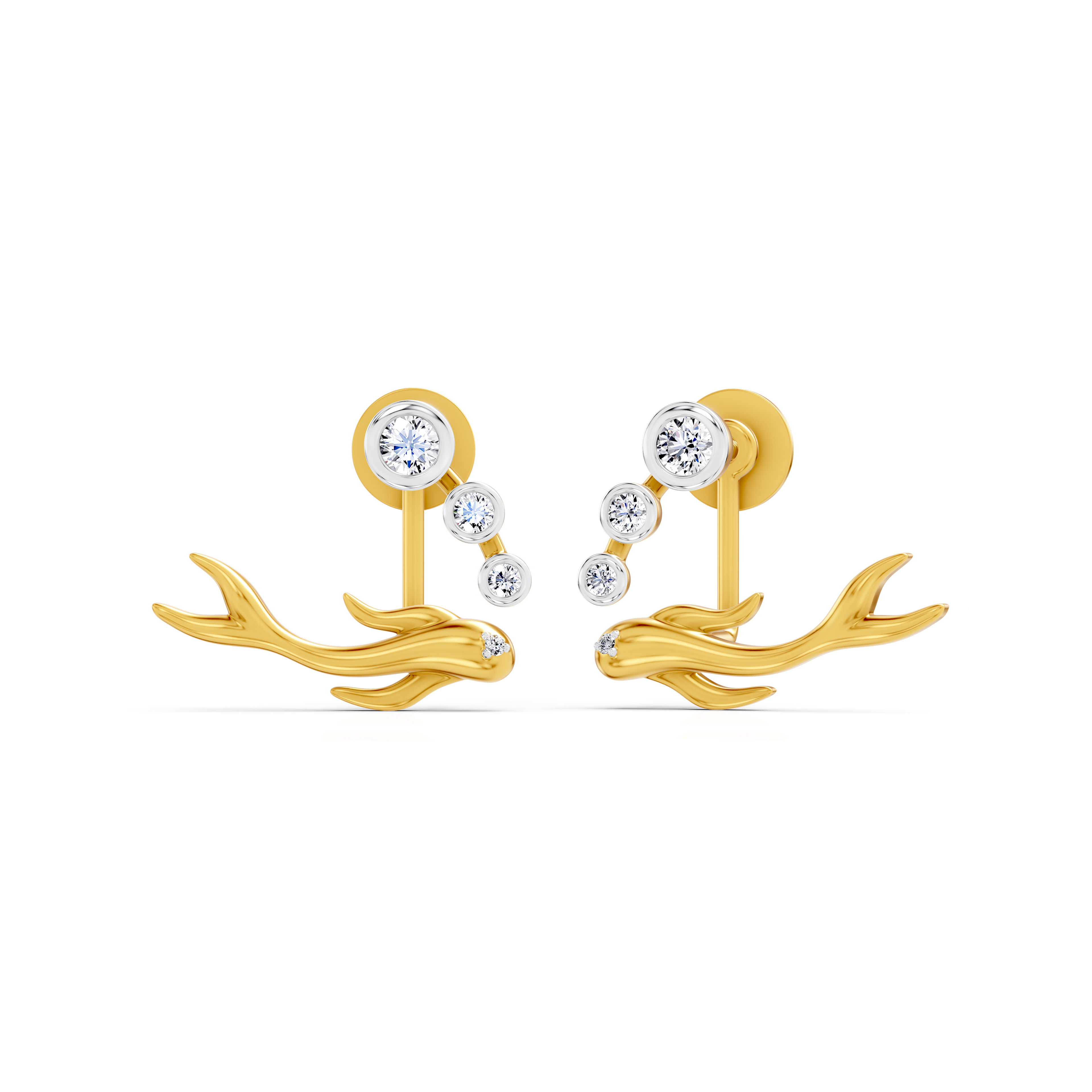 Glinting Fin Studs