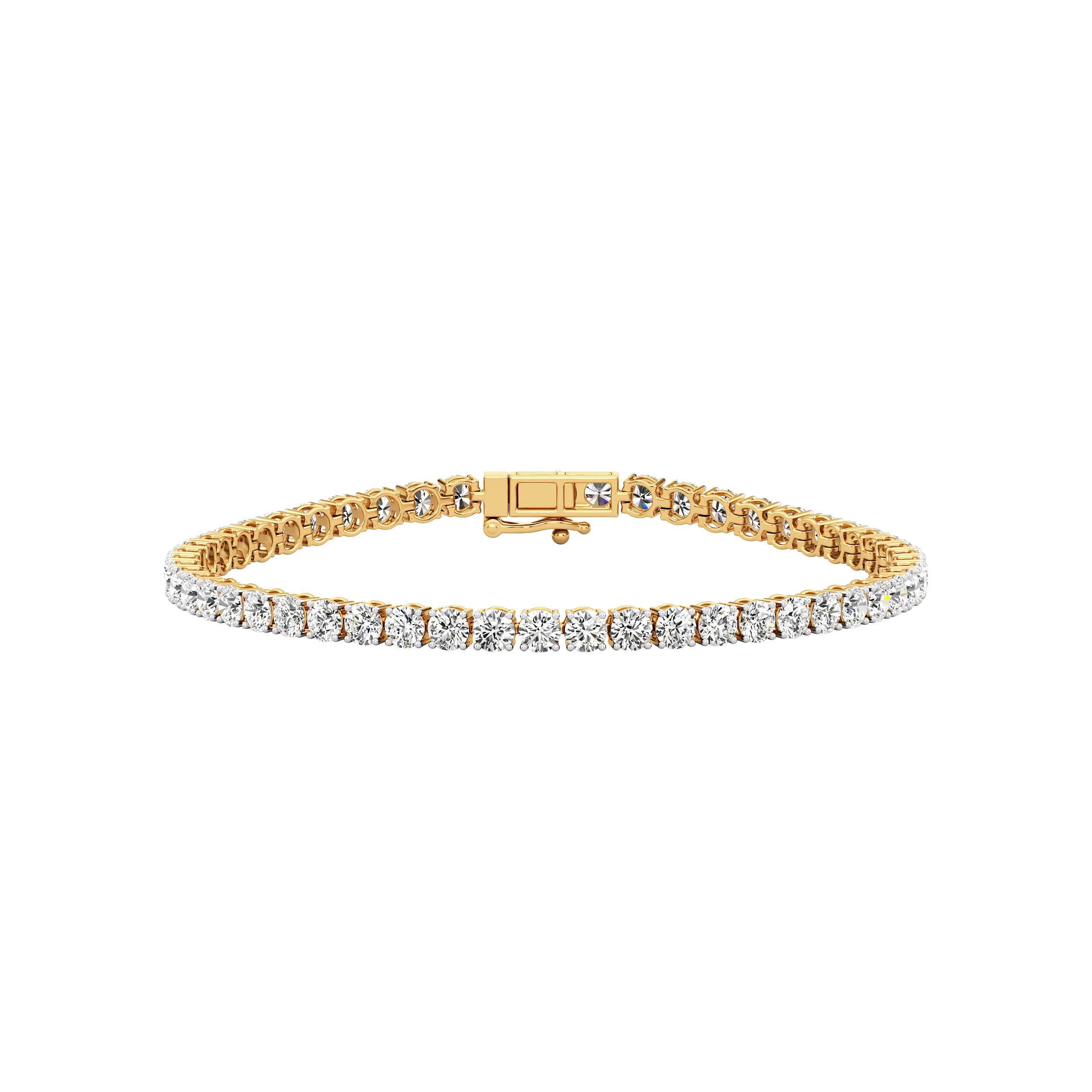 Round Line Tennis Bracelet 0