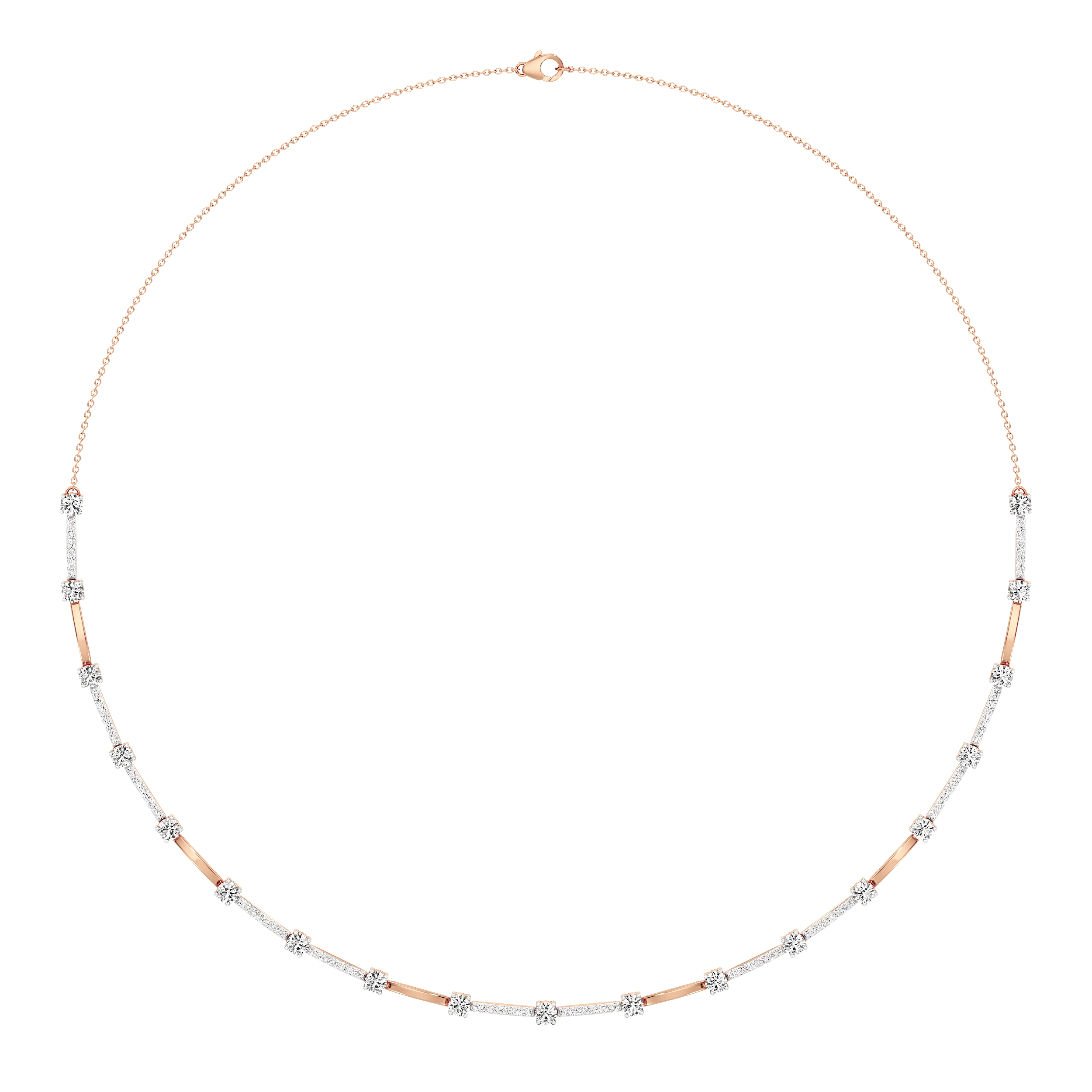Nebula Glow Tennis Necklace 11