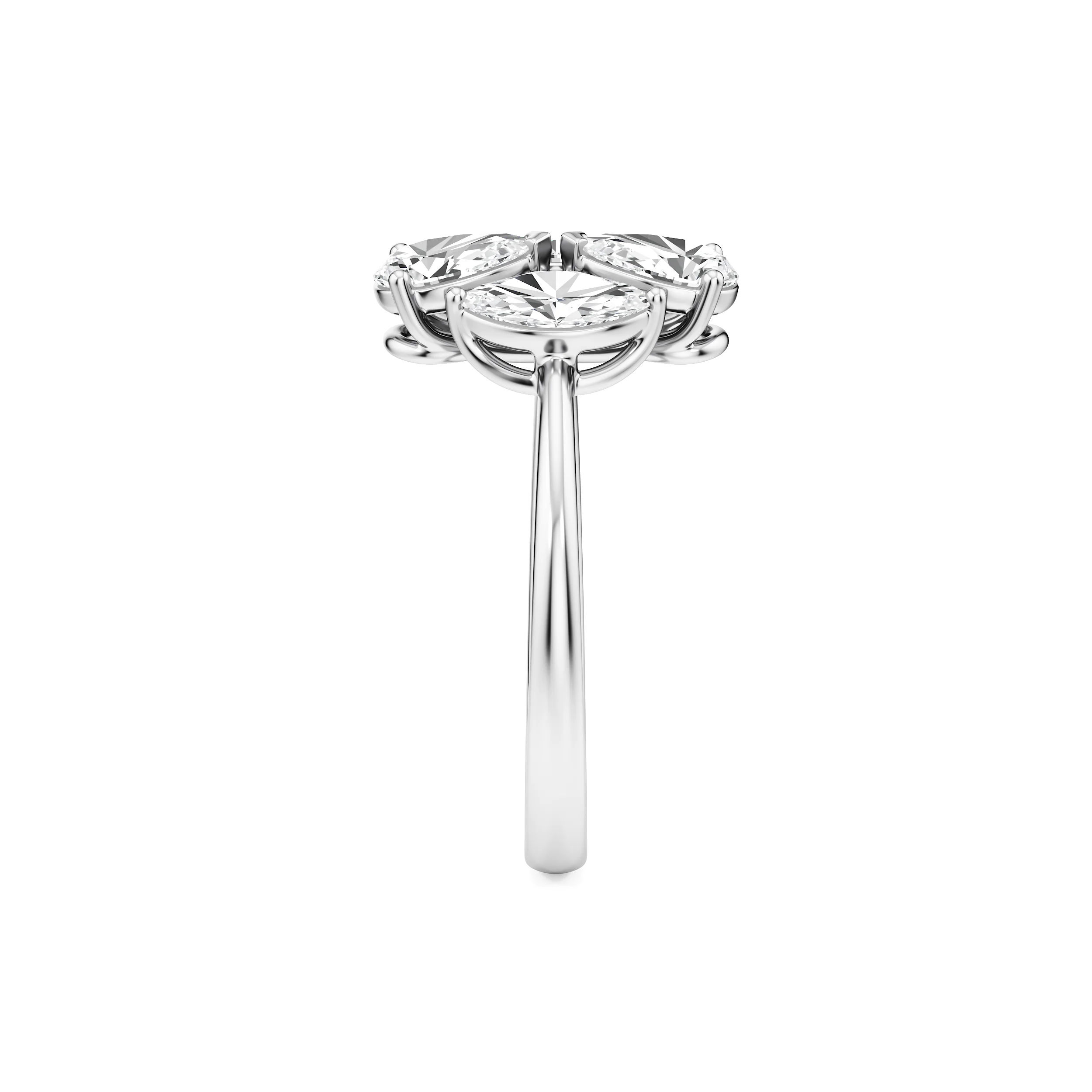 Marquise Bloom Diamond Ring 12