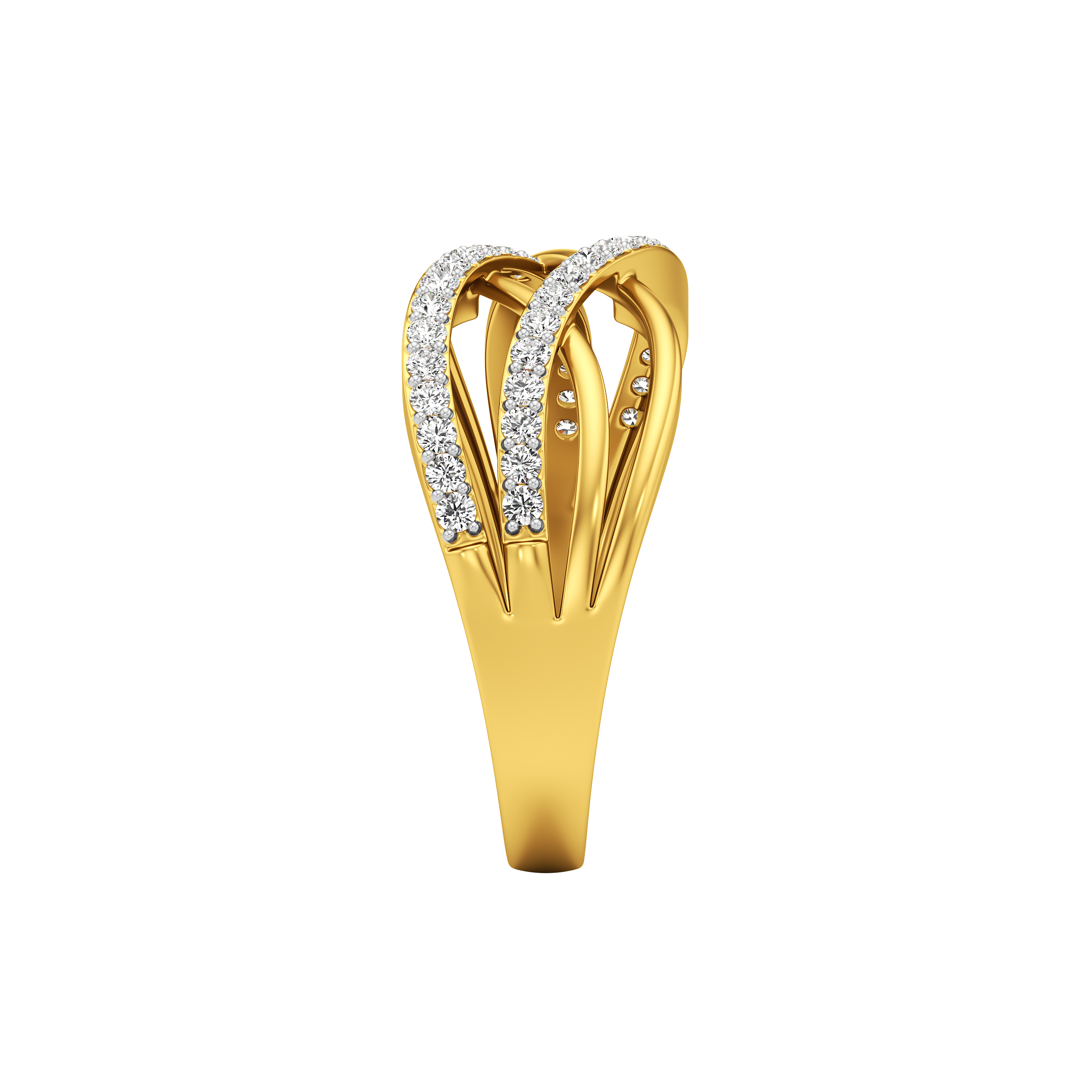 Triweave Pave Ring 2