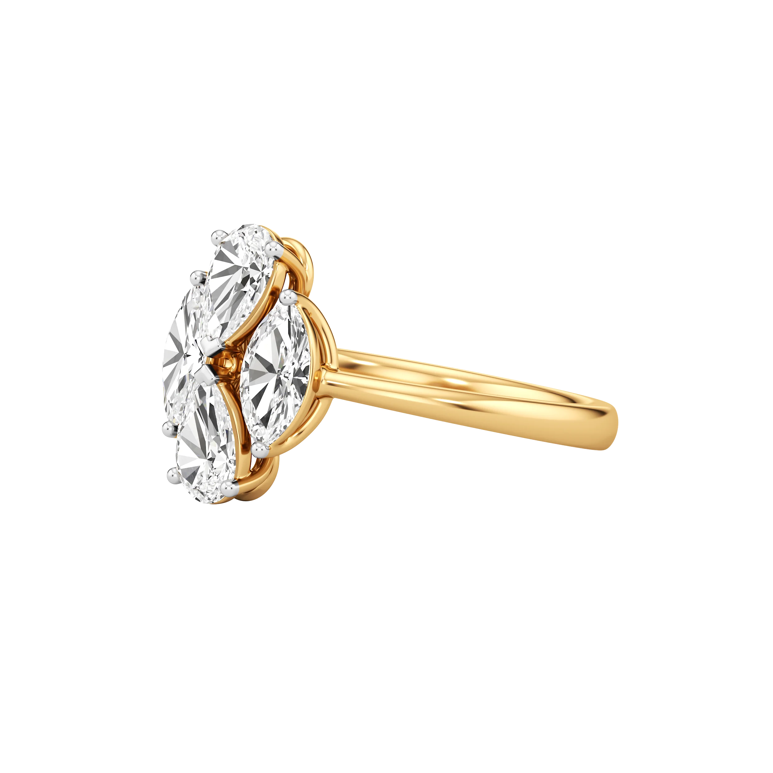 Marquise Bloom Diamond Ring 3
