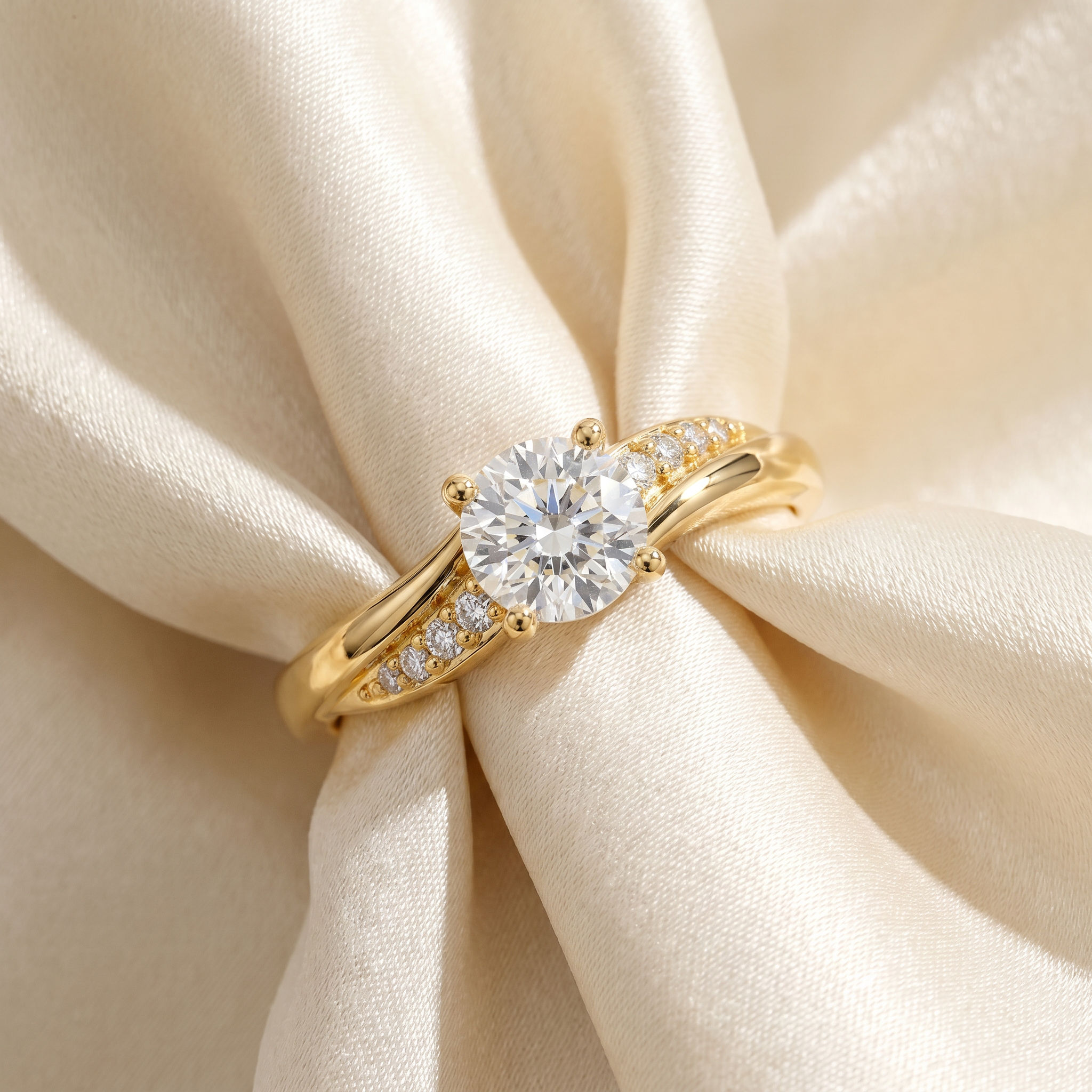 Flow Solitaire Ring 2