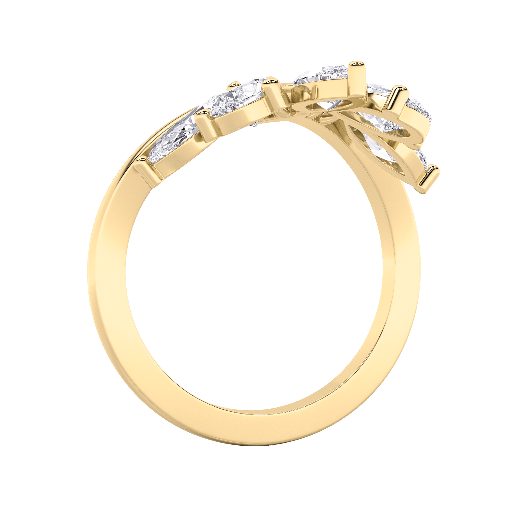 V-Curve 5 Stone Ring 4