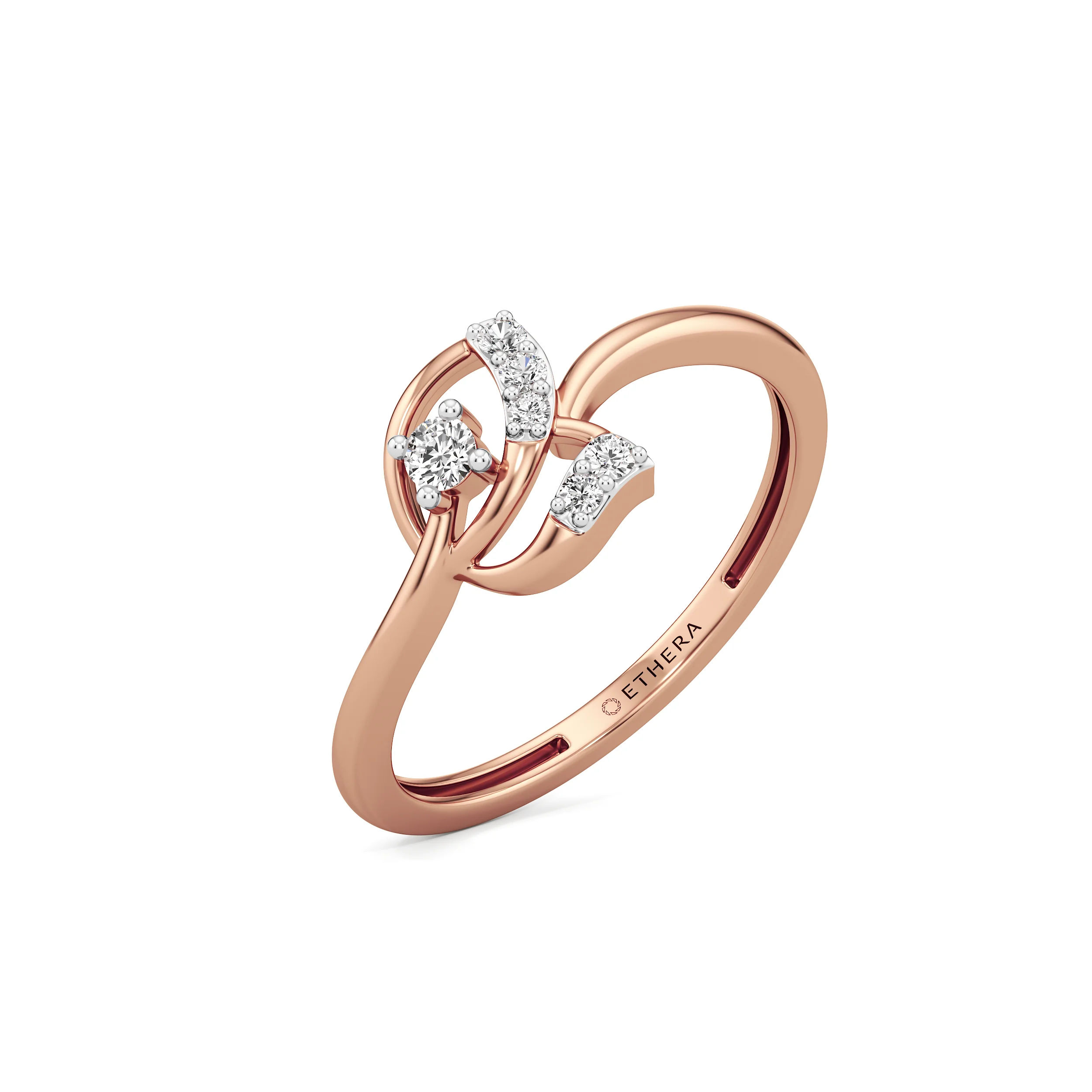 Twirl Bloom Diamond Ring 15