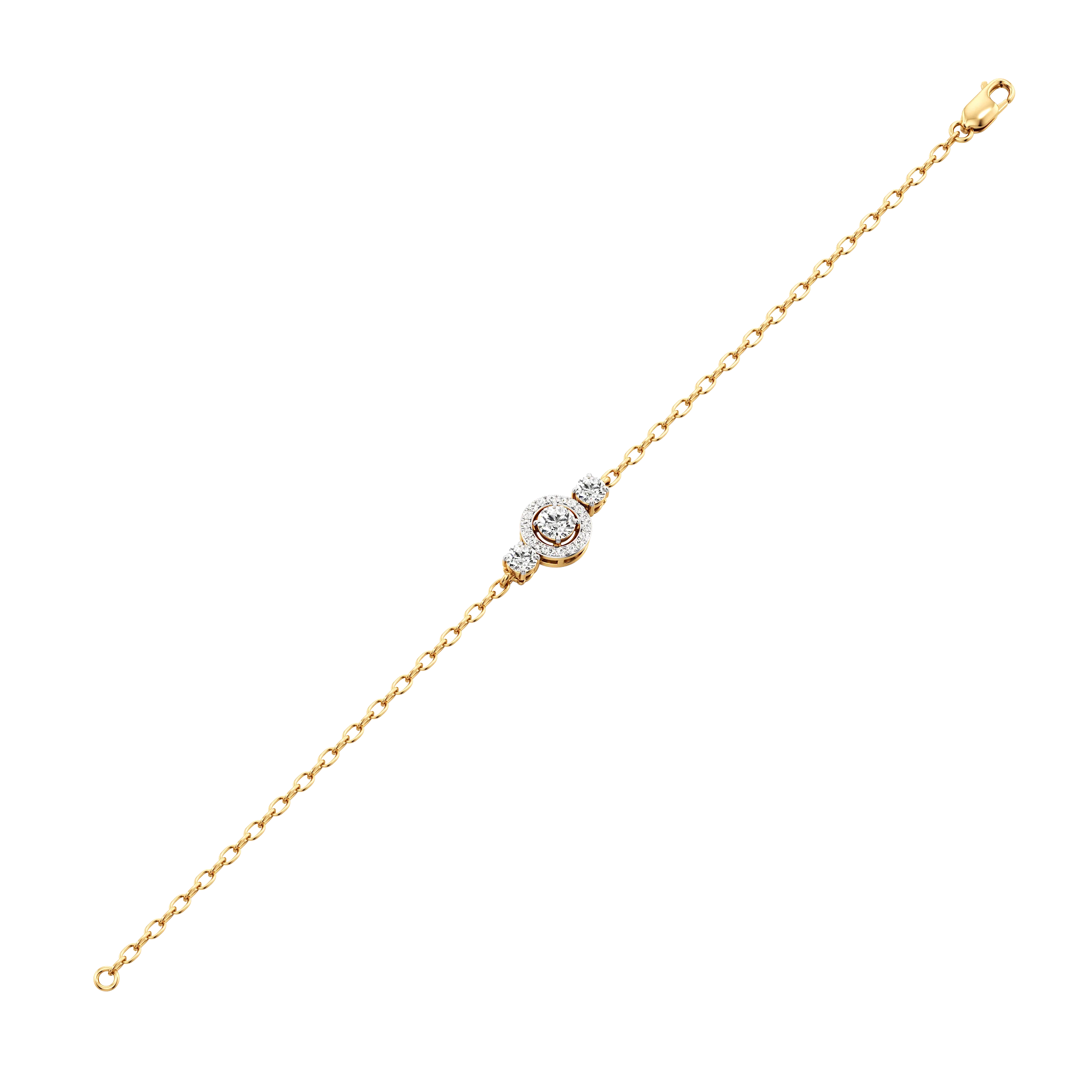 Halo Point Diamond Bracelet 2