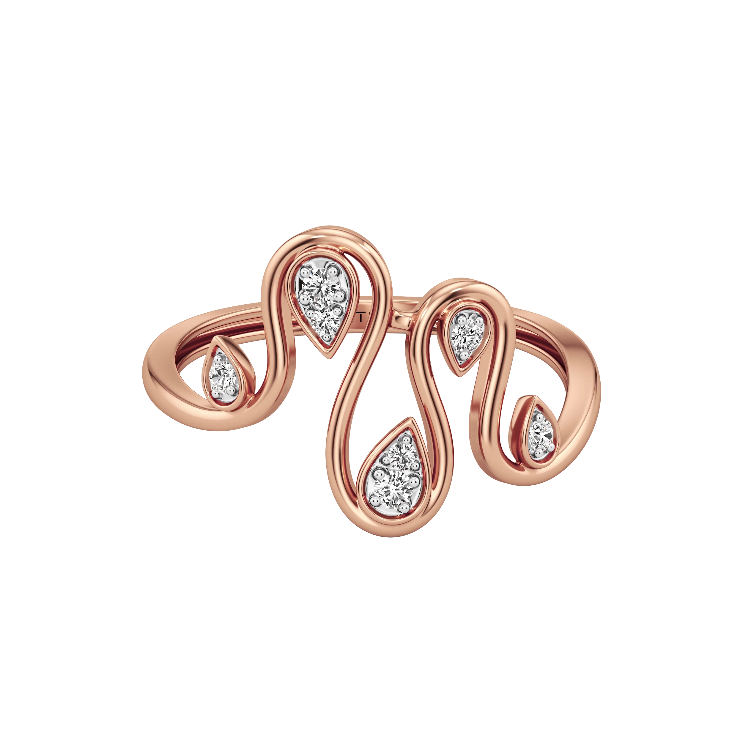 Serene Flow Diamond Ring 13