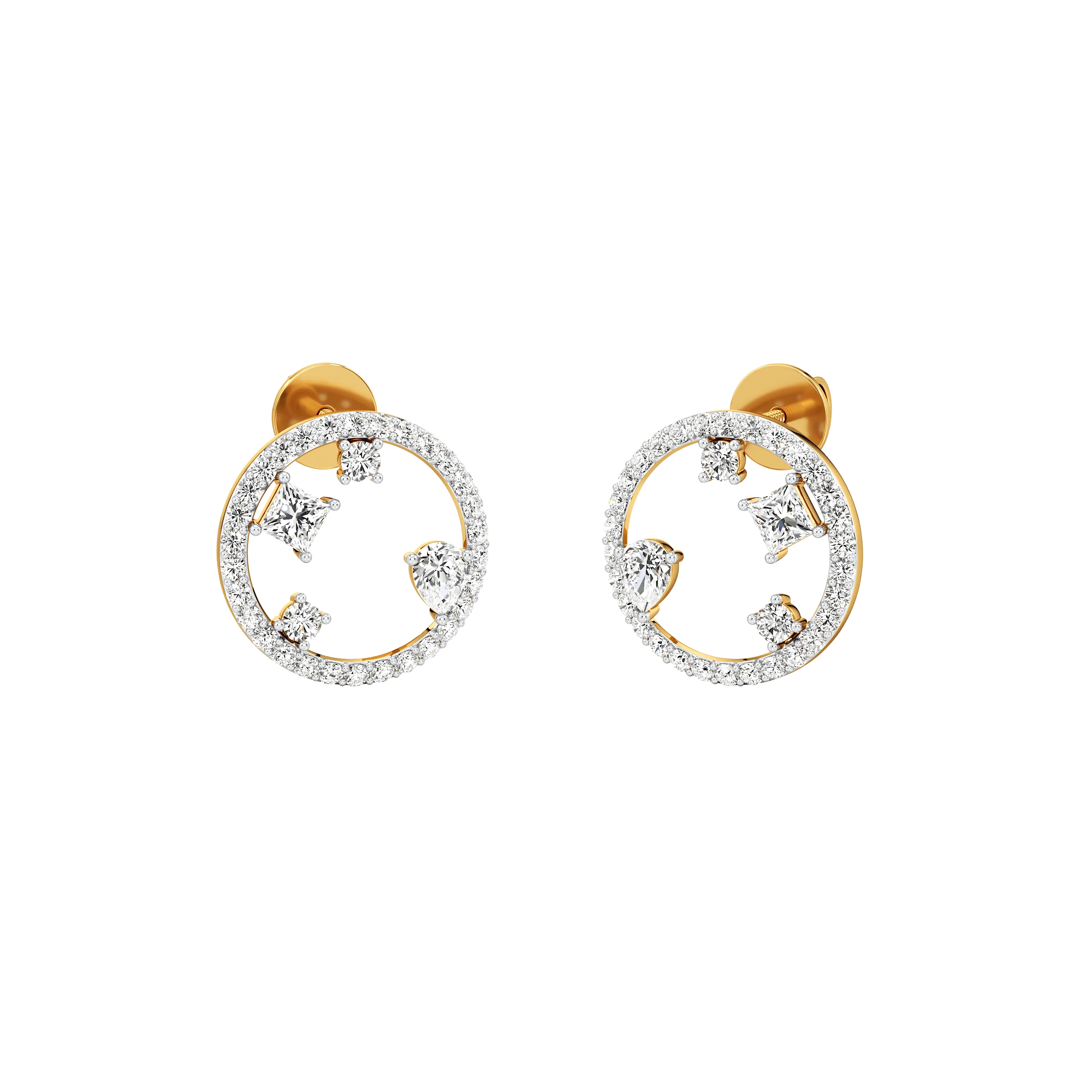 Orbit Gleam Stud Earrings 0