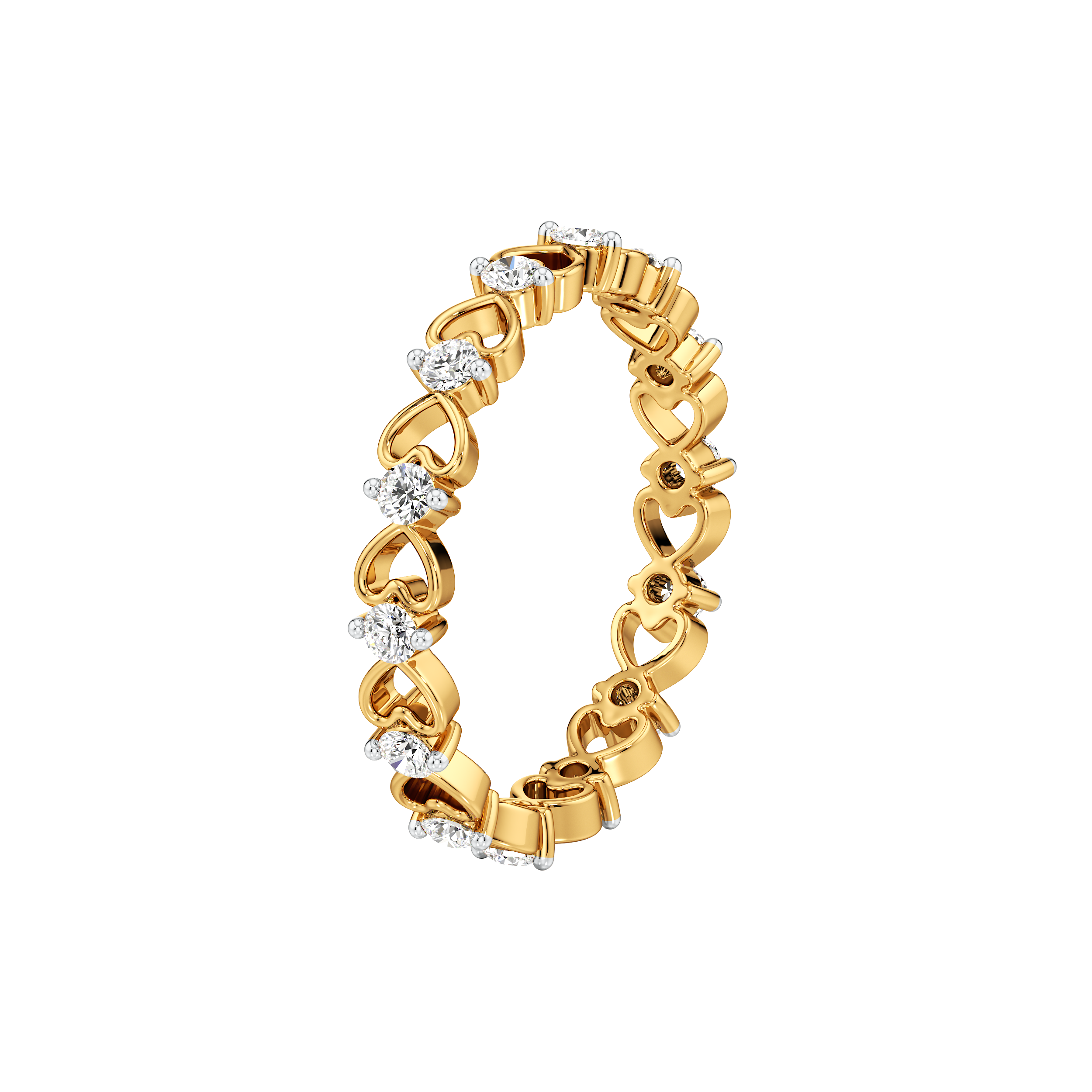 Linked Hearts Diamond Band 5