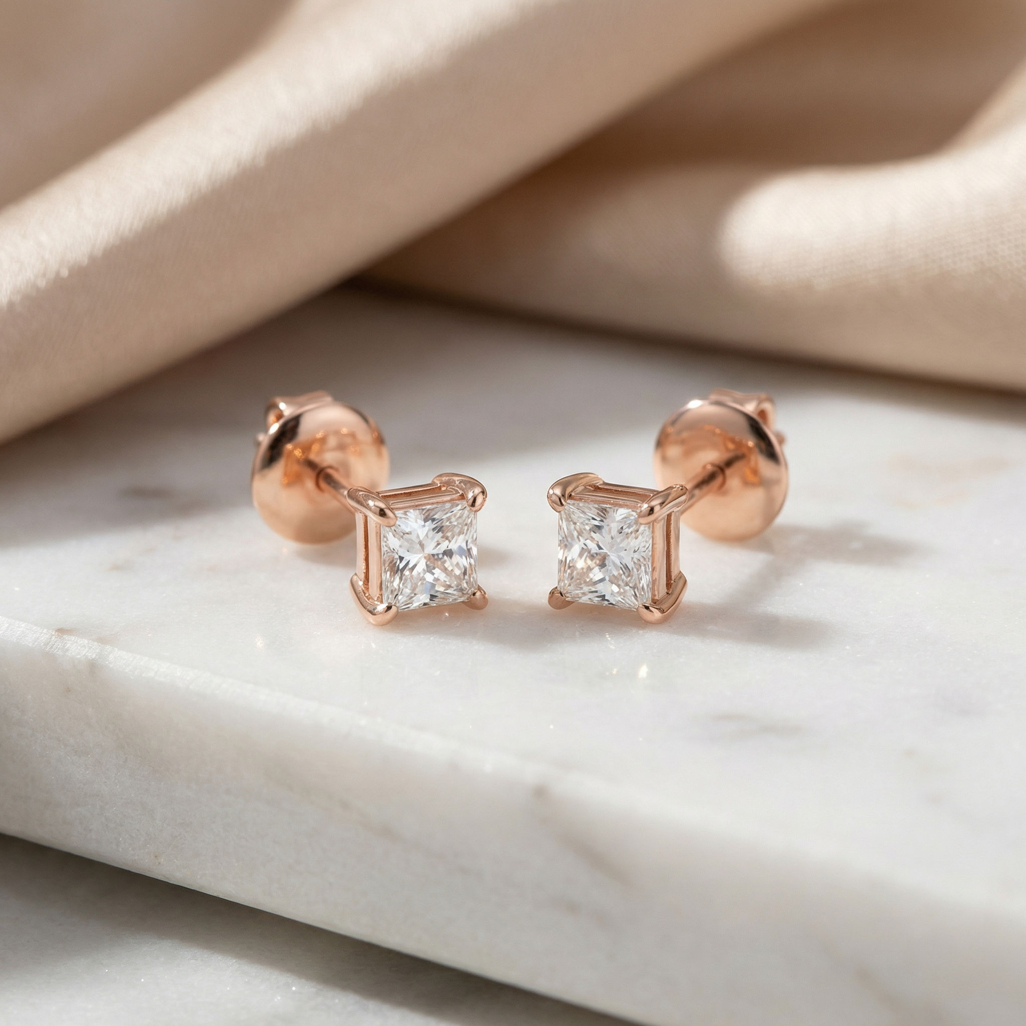 Square Shine Studs 2