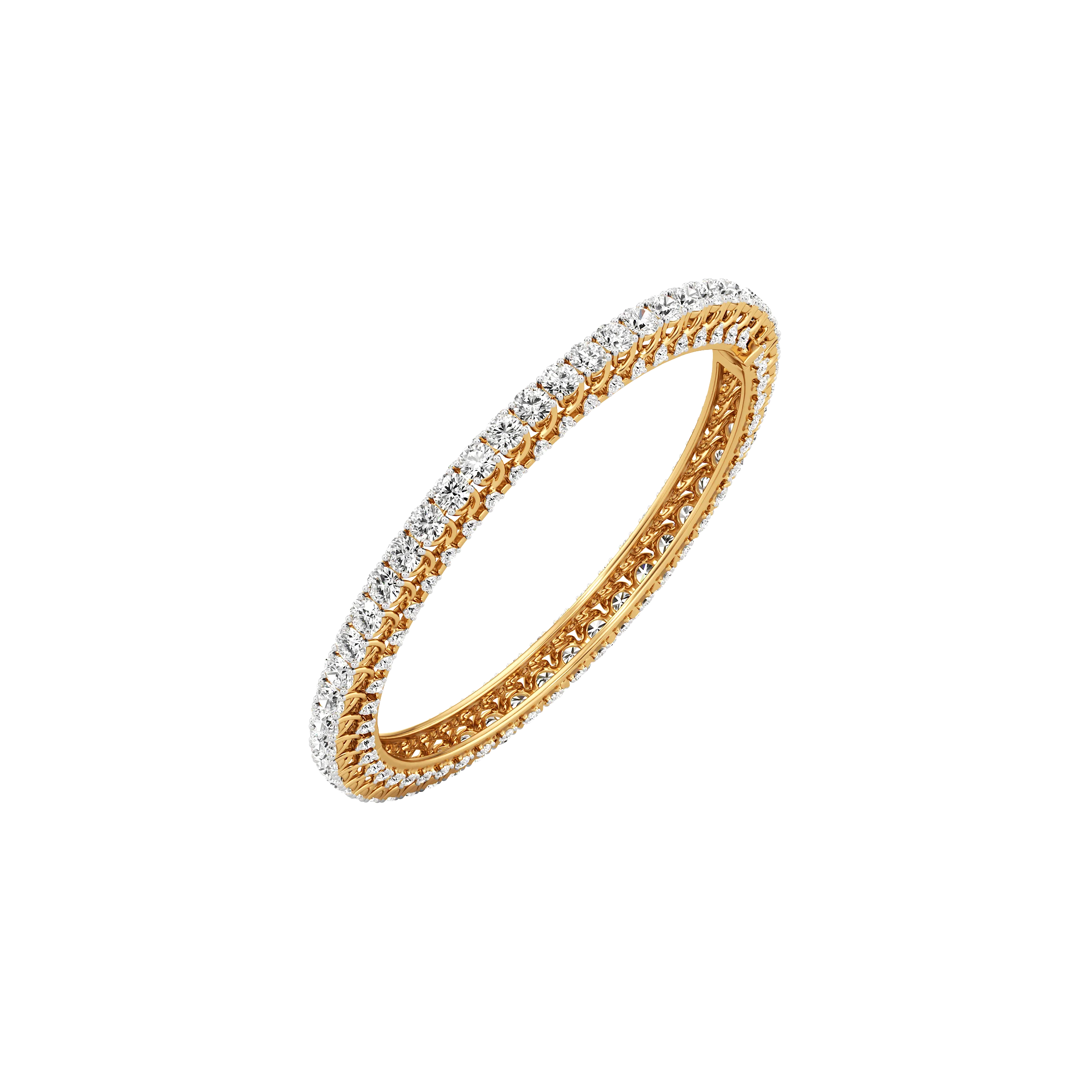 Luminia Line Diamond Bangle 2