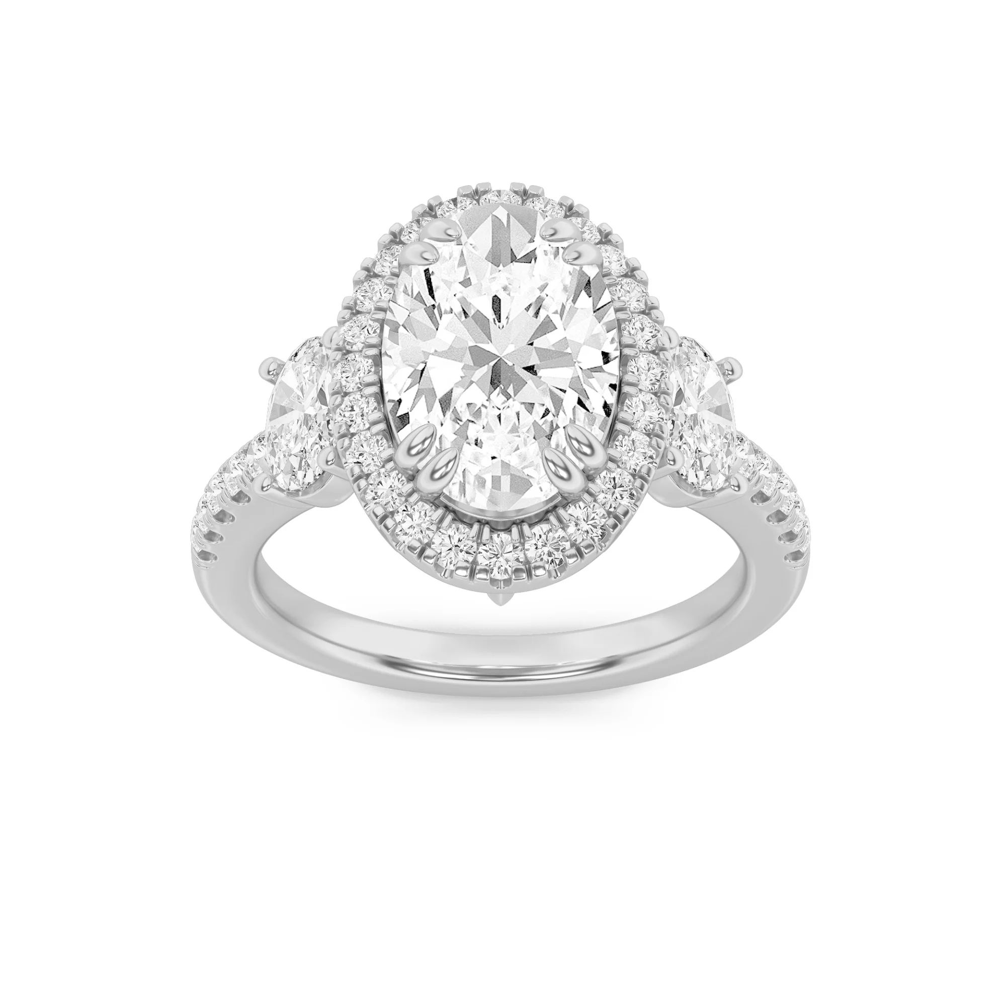 Harmony Of 3 Stone Ring 9