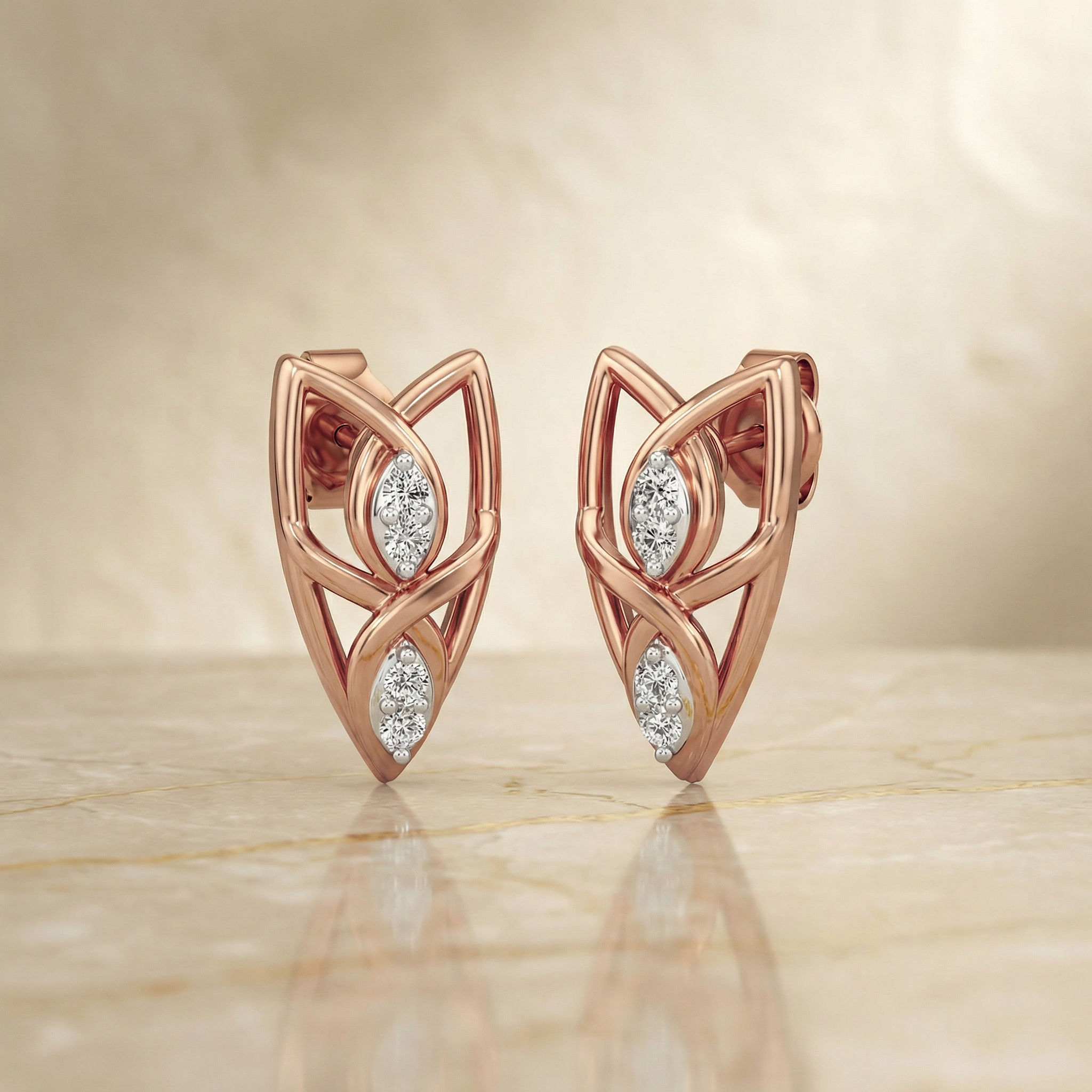 Lattice Gleam Studs 2