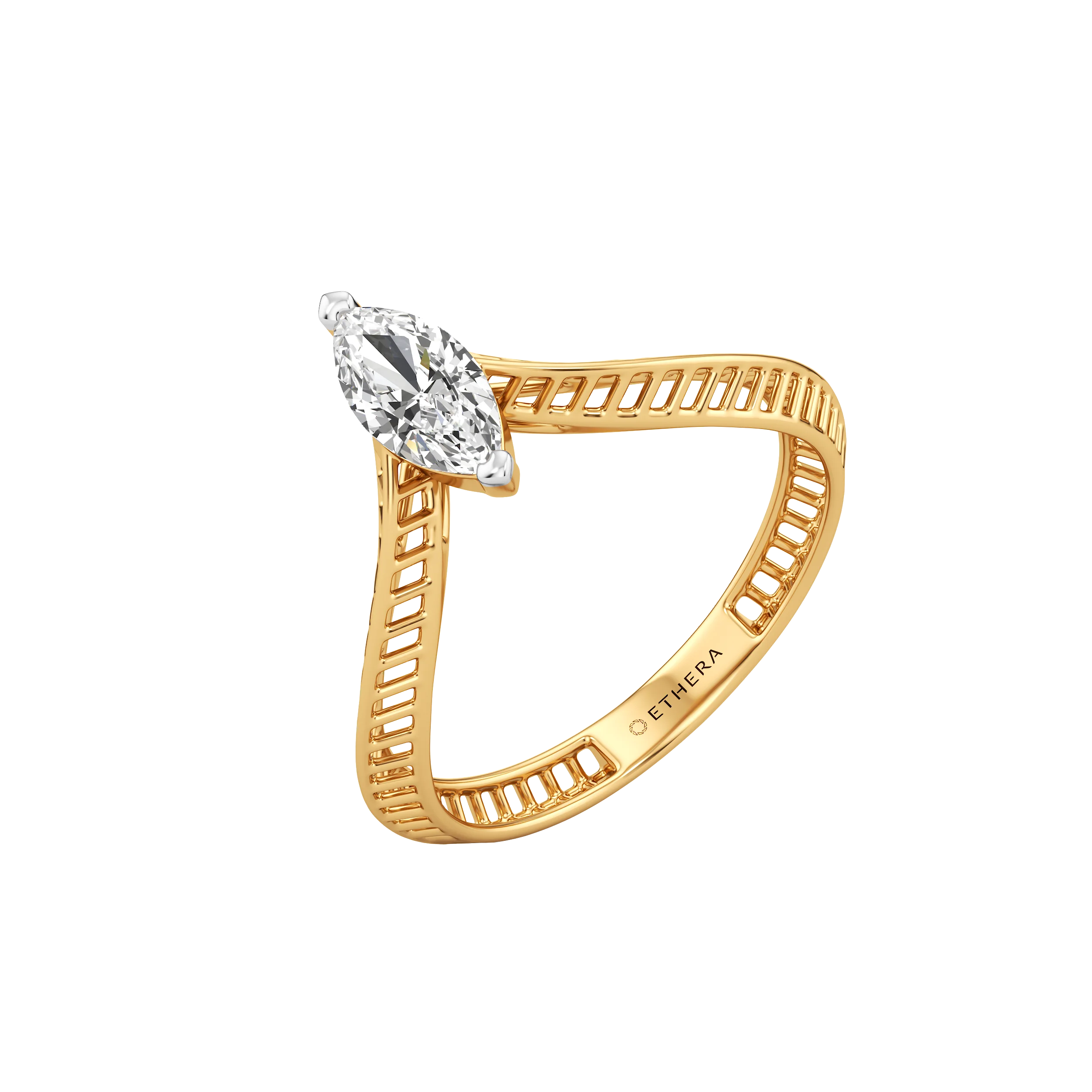 Marquise Flow Diamond Ring