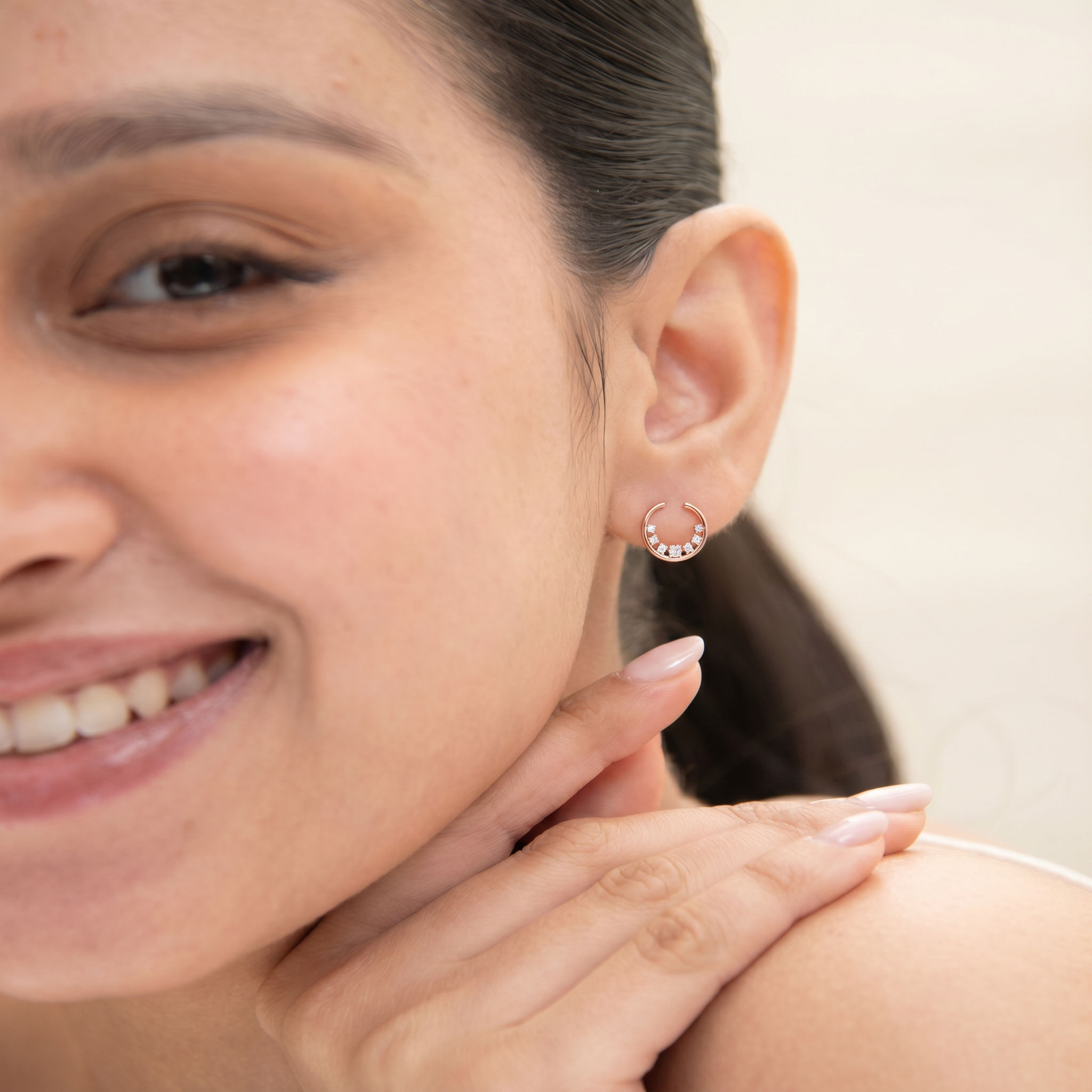 Radiant Arc Earrings hover