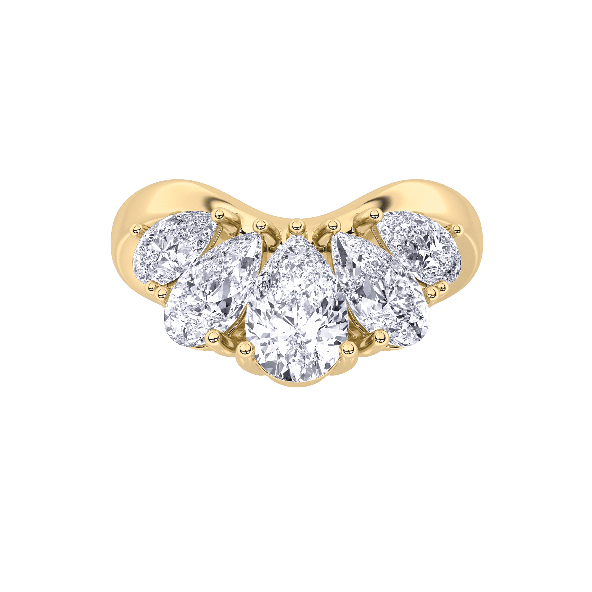 Crowned Glory Five Stone Ring 0