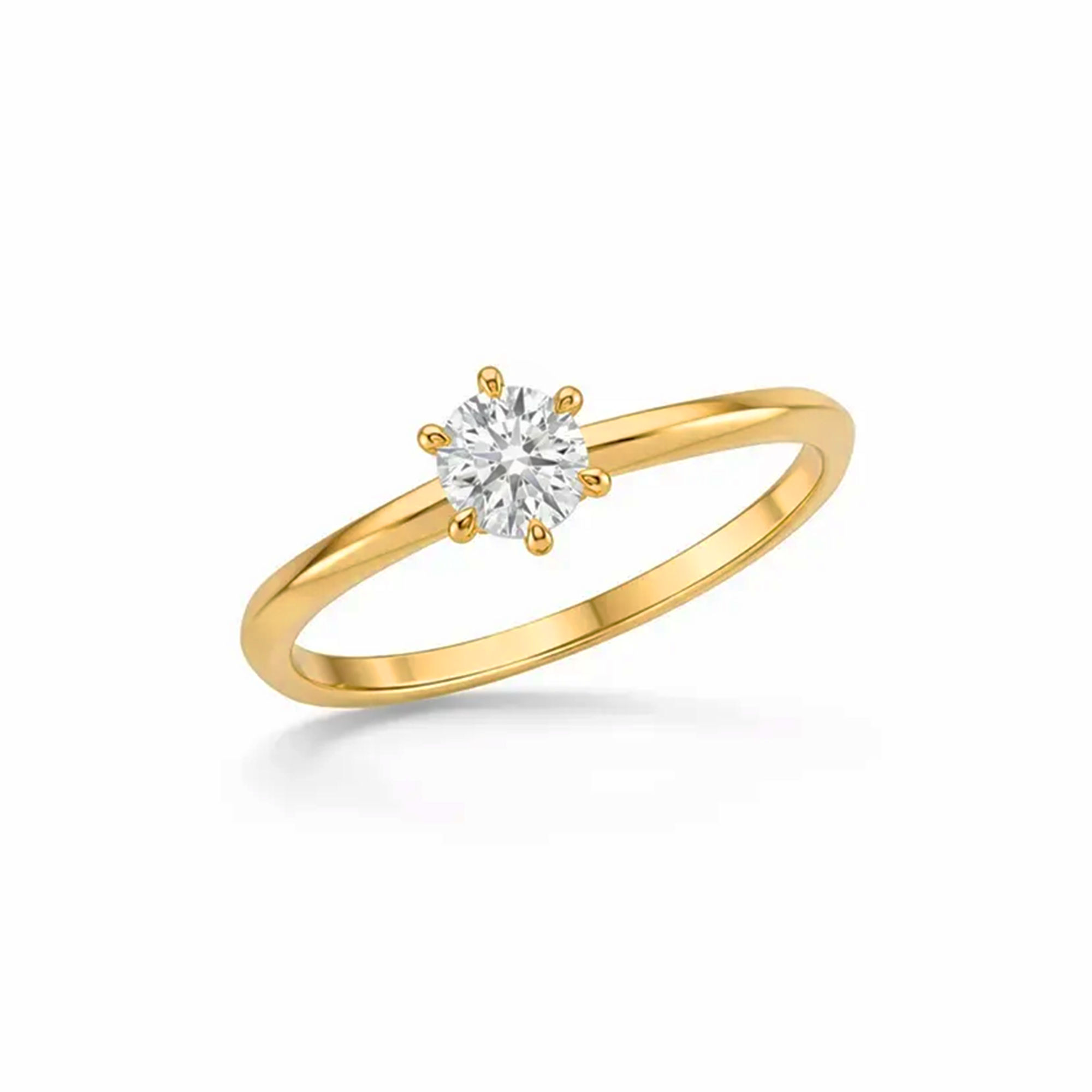Edgeflare Solitaire Ring 0